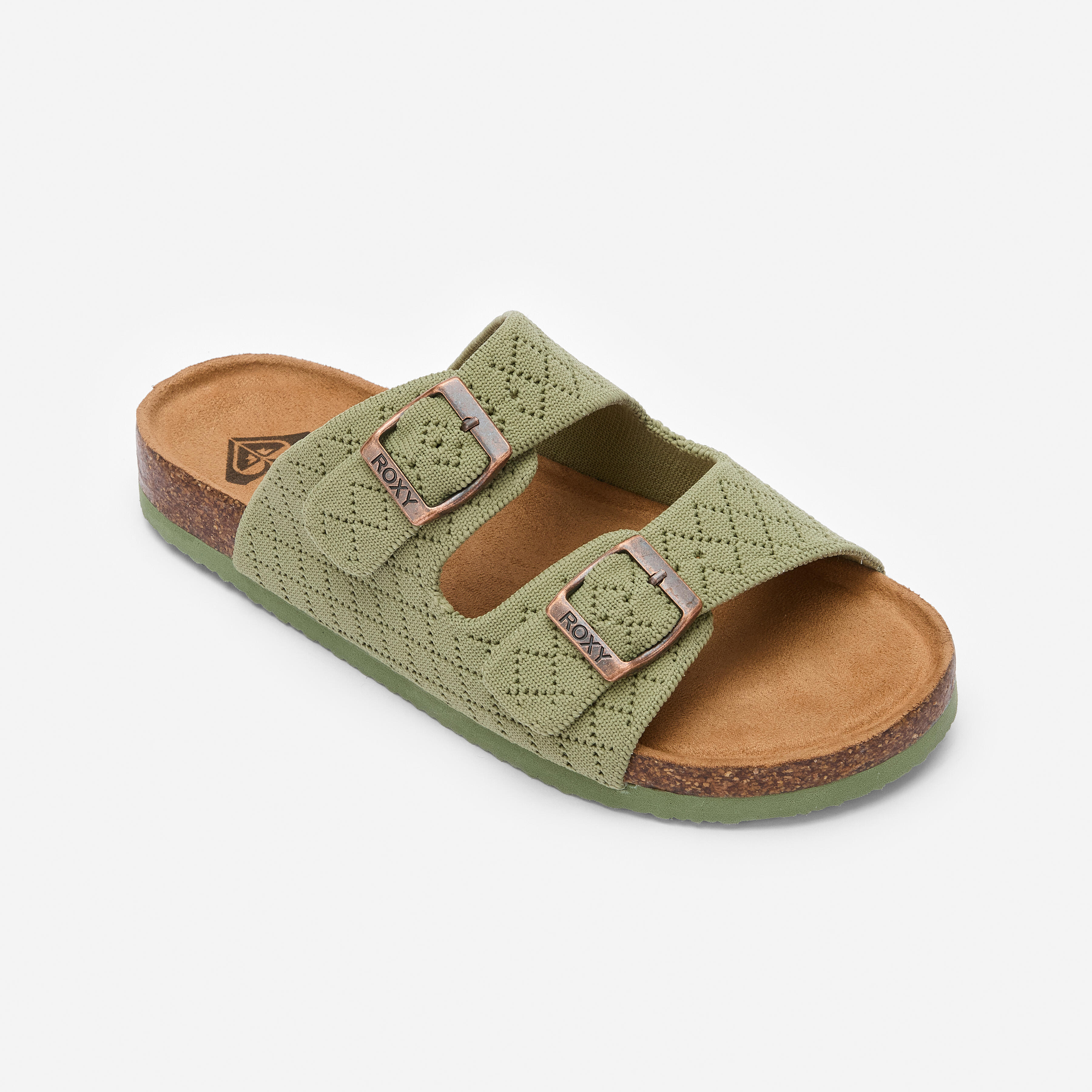 Roxy Sandalen Damen Doppelriemen Manou khaki