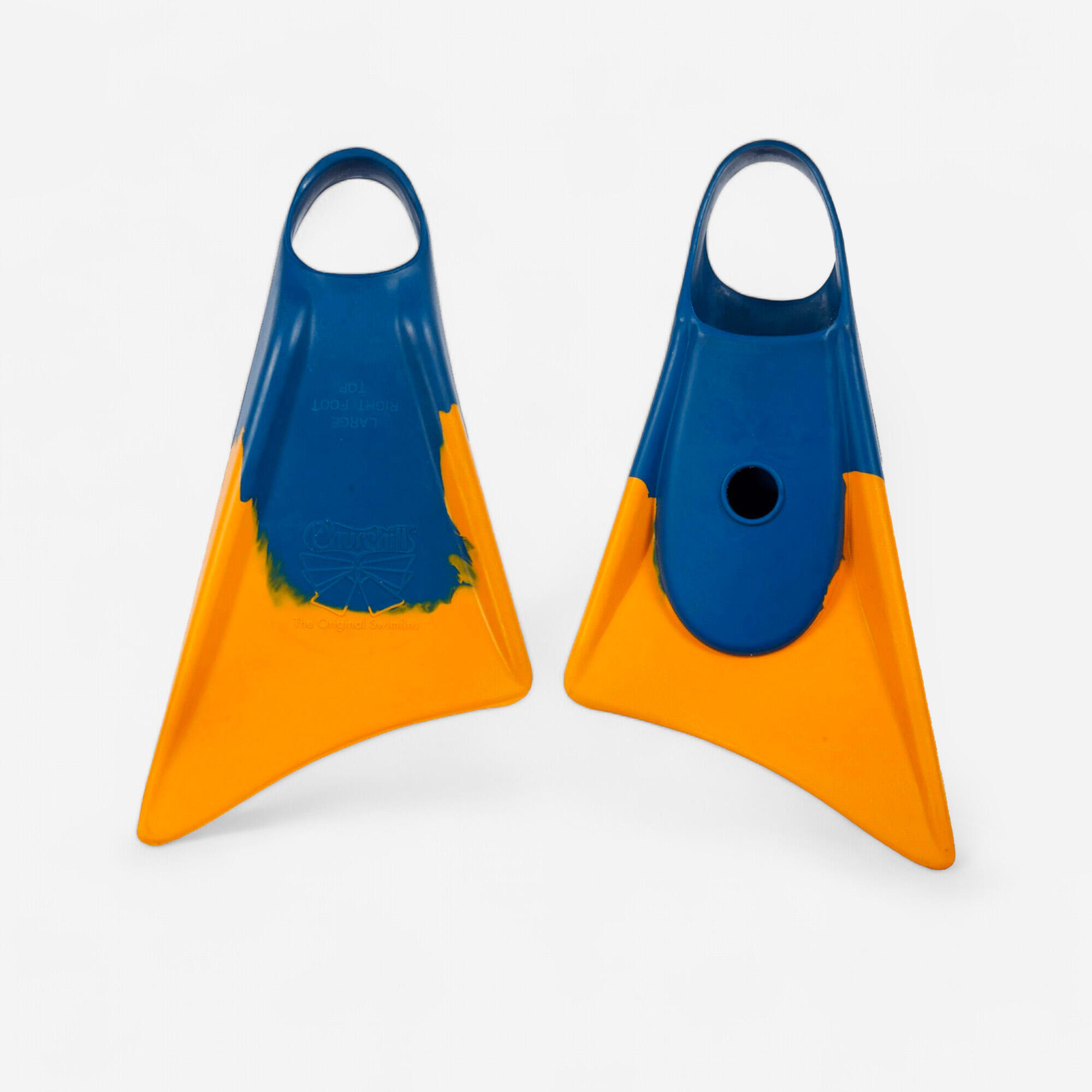 Churchill Gebraucht - Flossen Bodyboard Makapuu orange/blau - NEUWERTIG M