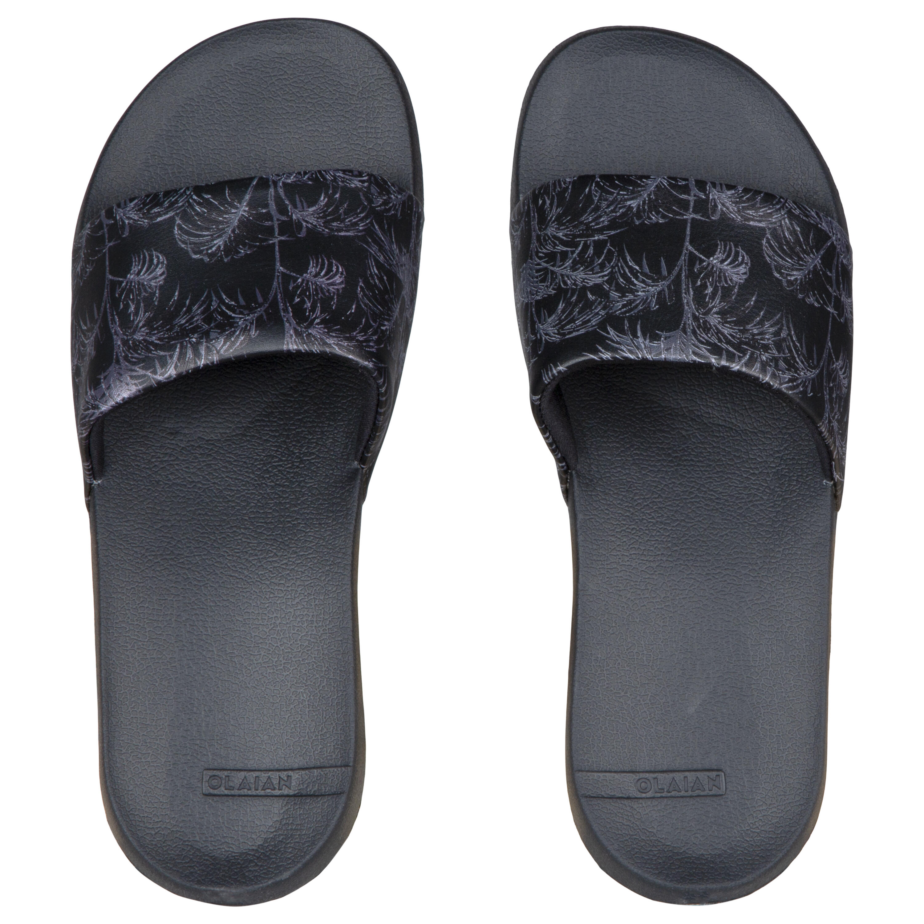 OLAIAN Badelatschen Damen - 550 Exotic schwarz 41/42