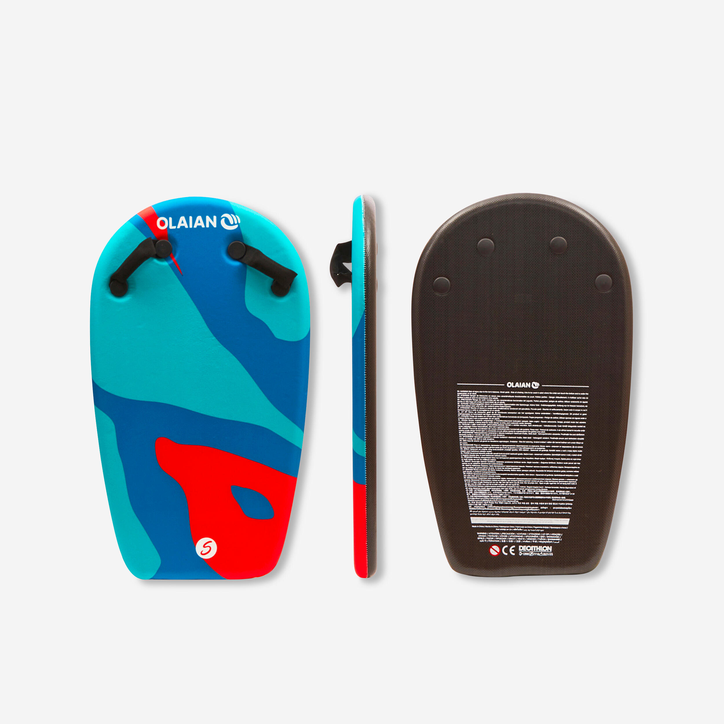 OLAIAN Bodyboard mit Griffen Kinder 4â€“8 Jahre - Bodyatu Camouflage XS