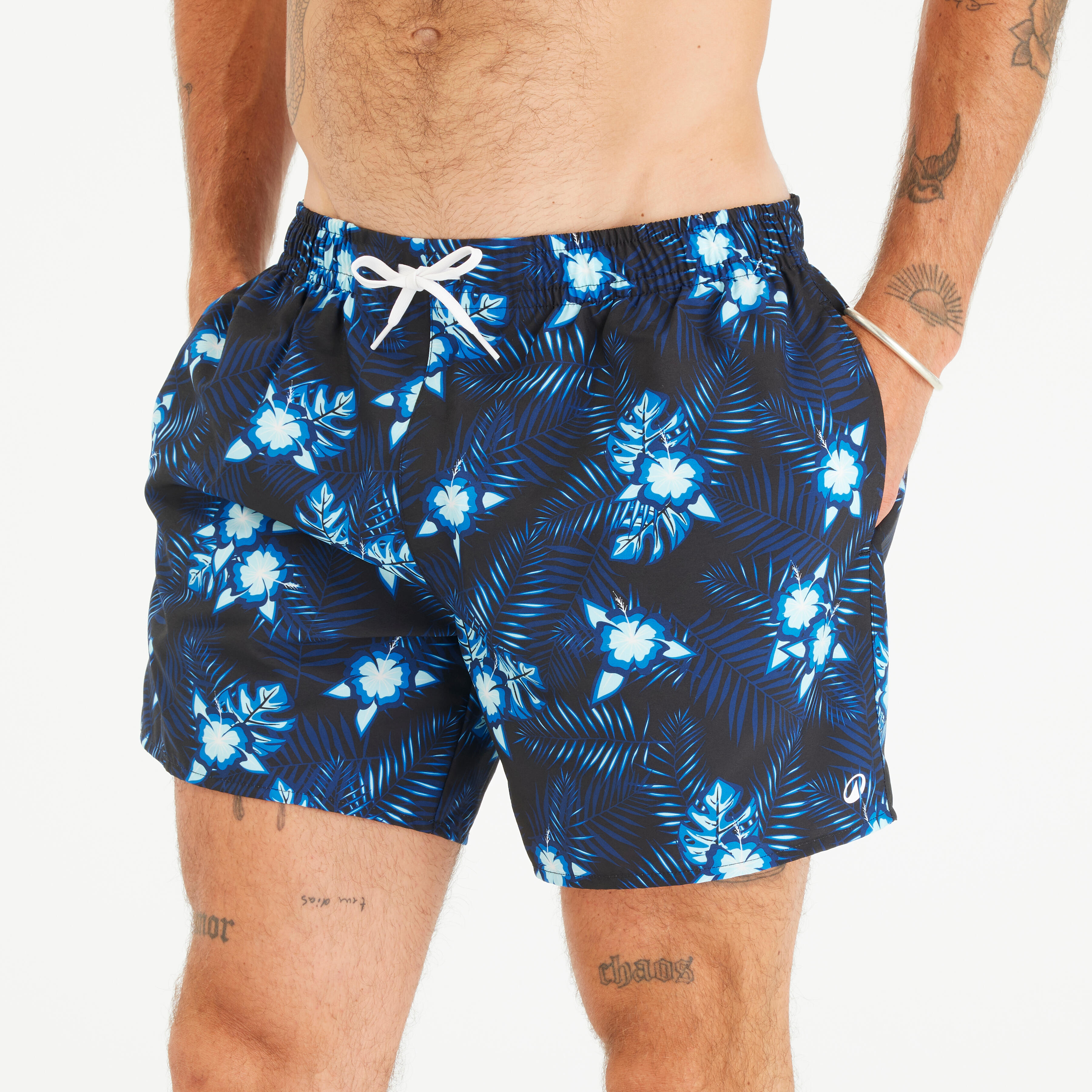 OLAIAN Boardshorts Herren kurz 100 Hibiscus 15