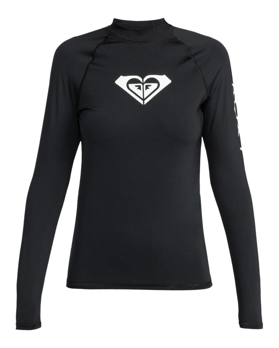 Roxy Langärmliger Rashguard WHOLE HEARTED Schwarz Frauen