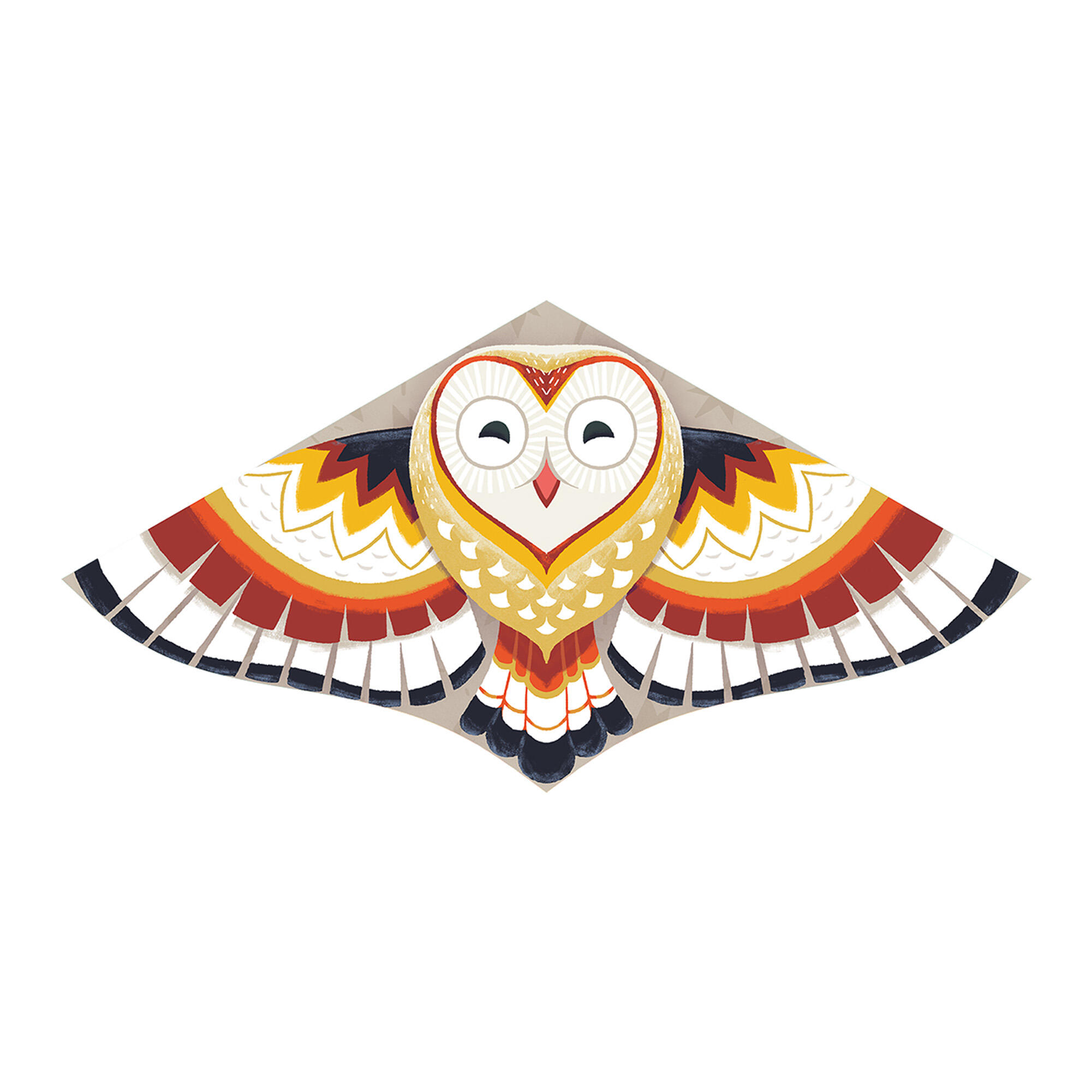 TRIBORD Flugdrachen statisch Kinder - MFK 100 Eule No Size