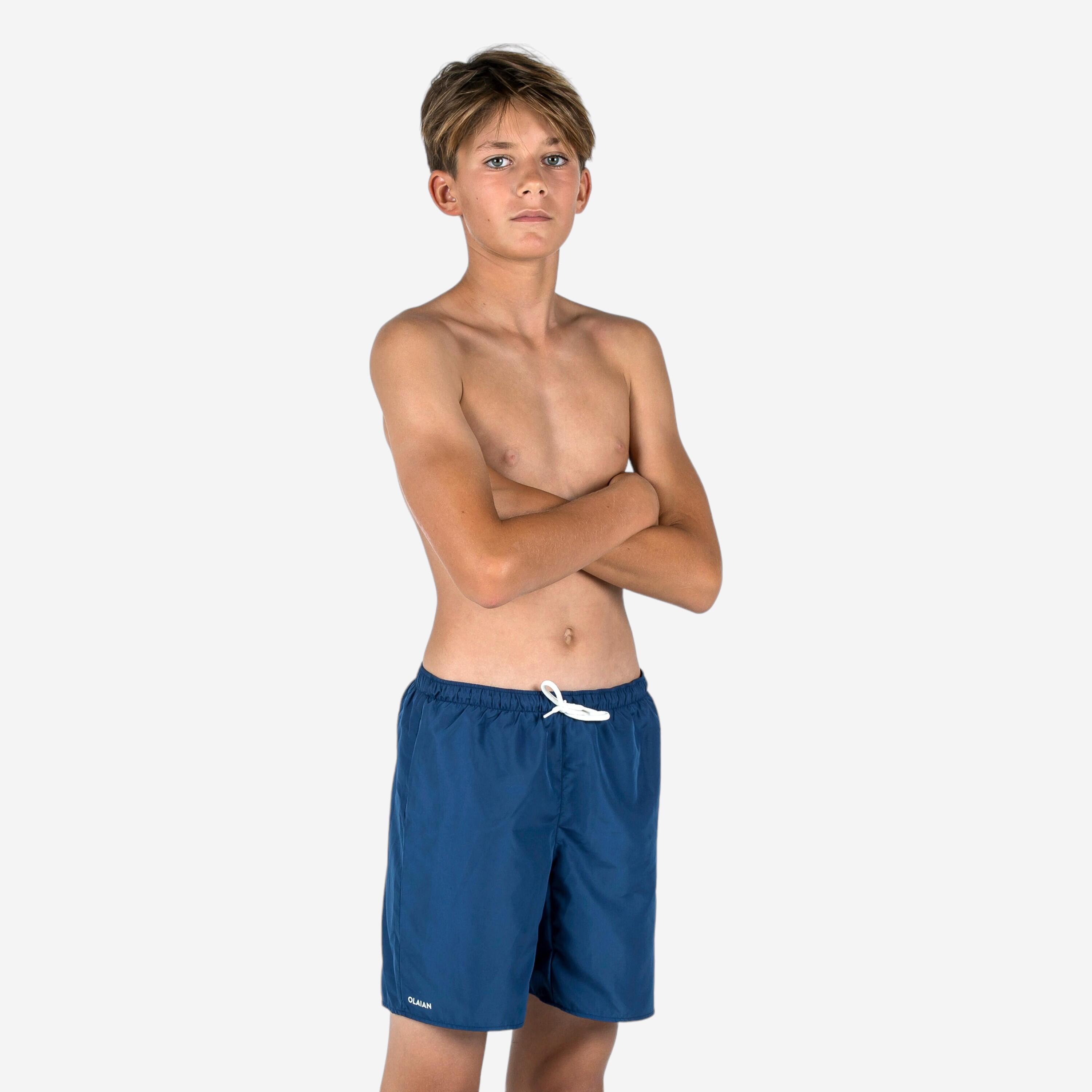 OLAIAN Boardshorts Jungen - 100 marineblau 141-150cm 10-11J