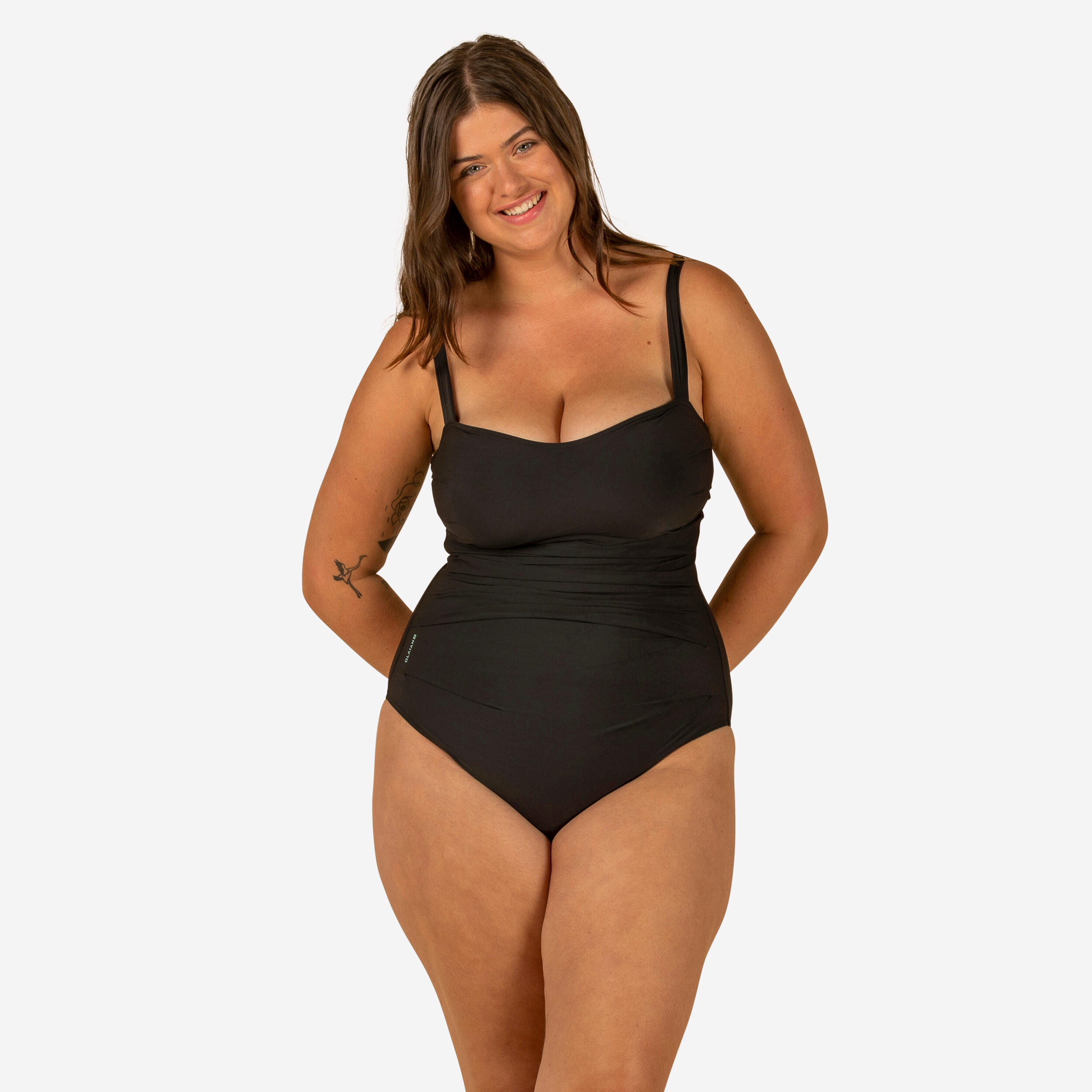 OLAIAN Badeanzug Damen Dora figurformend Flacher-Bauch-Effekt schwarz DE 40 / FR 42