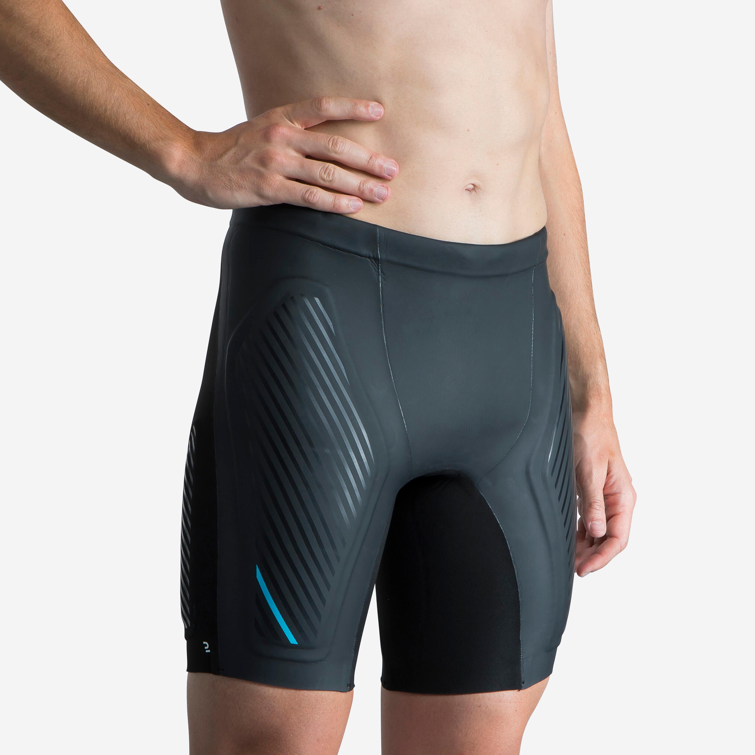 NABAIJI Badehose Jammer Neopren 2,5 mm doppelte Einsätze schwarz/türkis