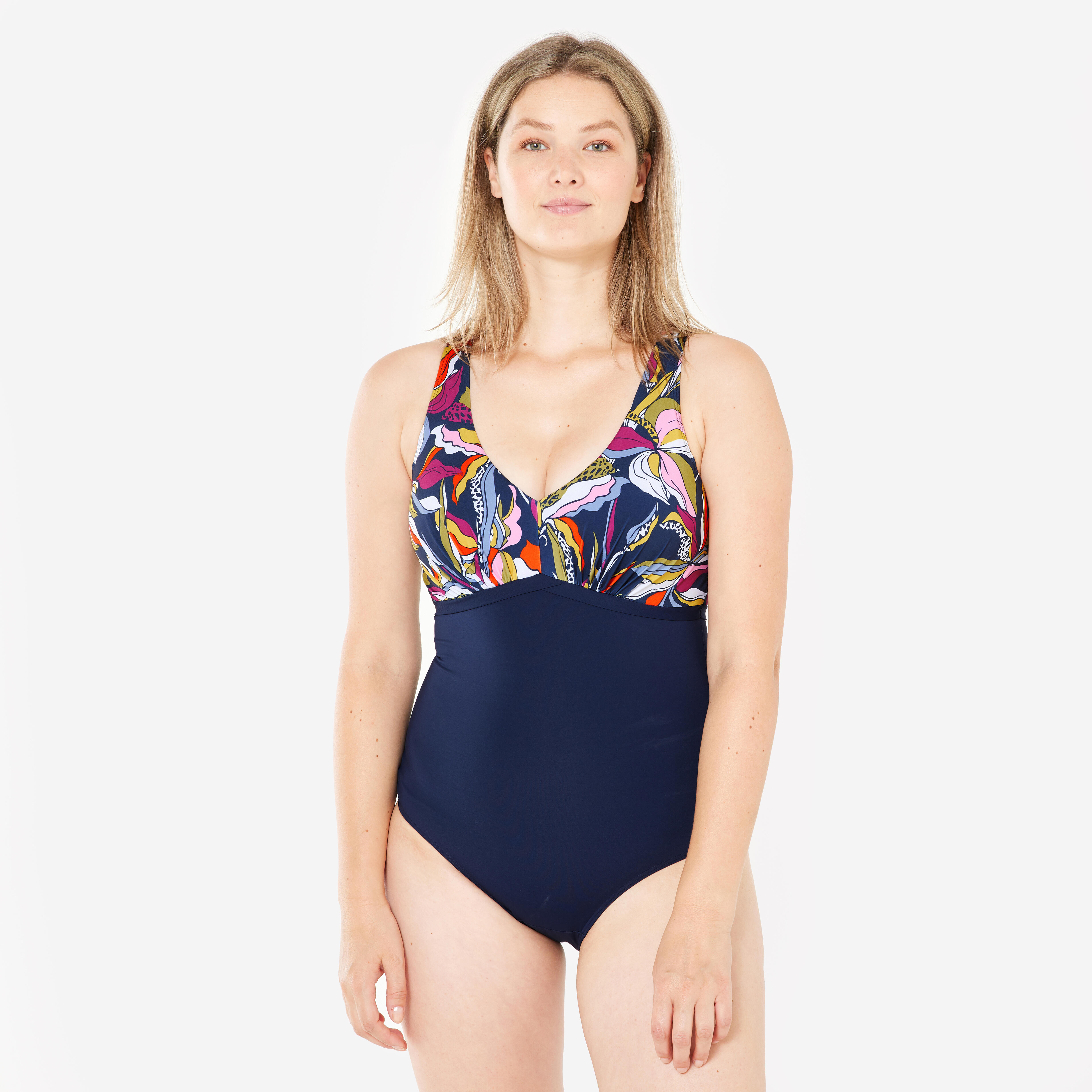 Decathlon Badeanzug Damen Aquafitness - Rosy Yvo blau