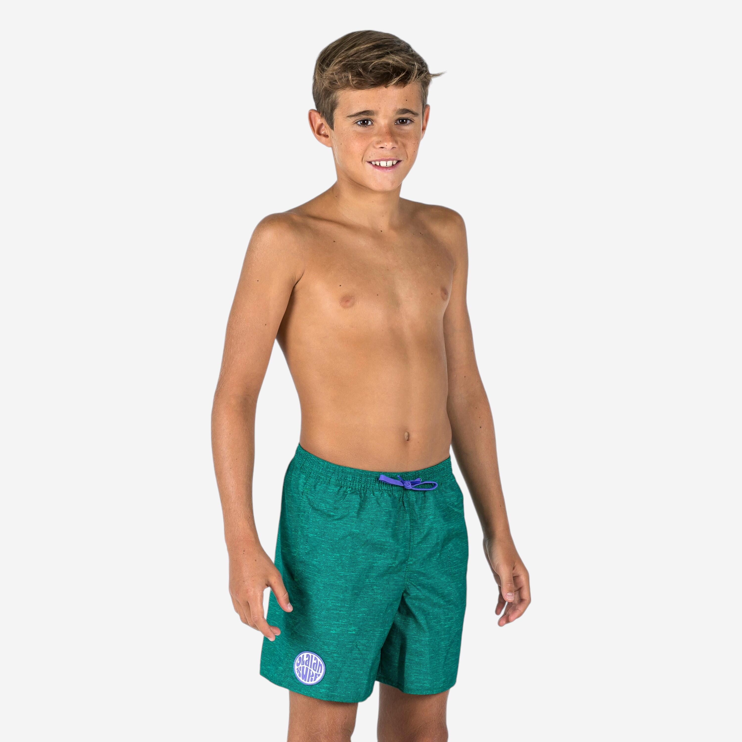 OLAIAN Boardshorts Jungen Surfcanvas grÃ¼n 161-172cm 14-15J