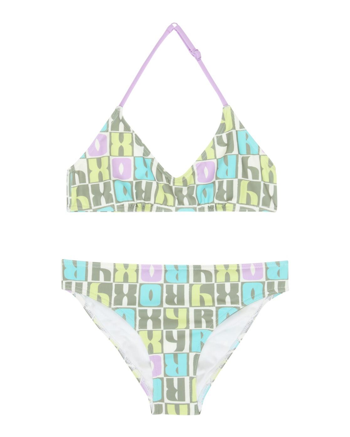 Roxy Zweiteiliges Bralette-Bikini-Set LETTER UP Grün Mädchen 6-16