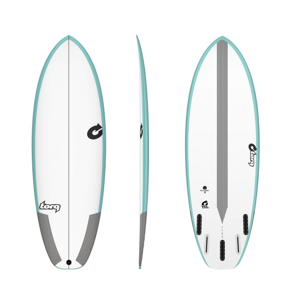 Surfboard TORQ Epoxy TEC Summer 5  5.2 Rail Gr�n