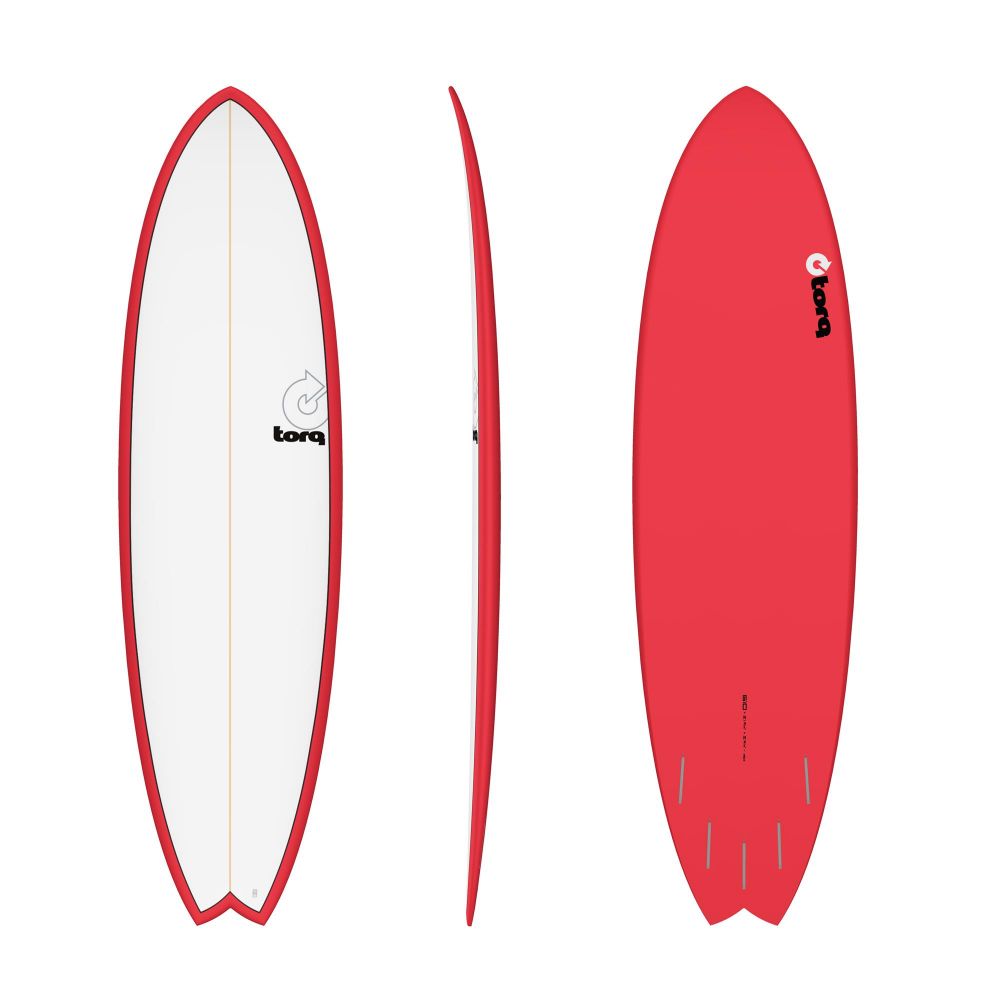 Surfboard TORQ Epoxy TET 6.10 MOD Fish Red Pinl