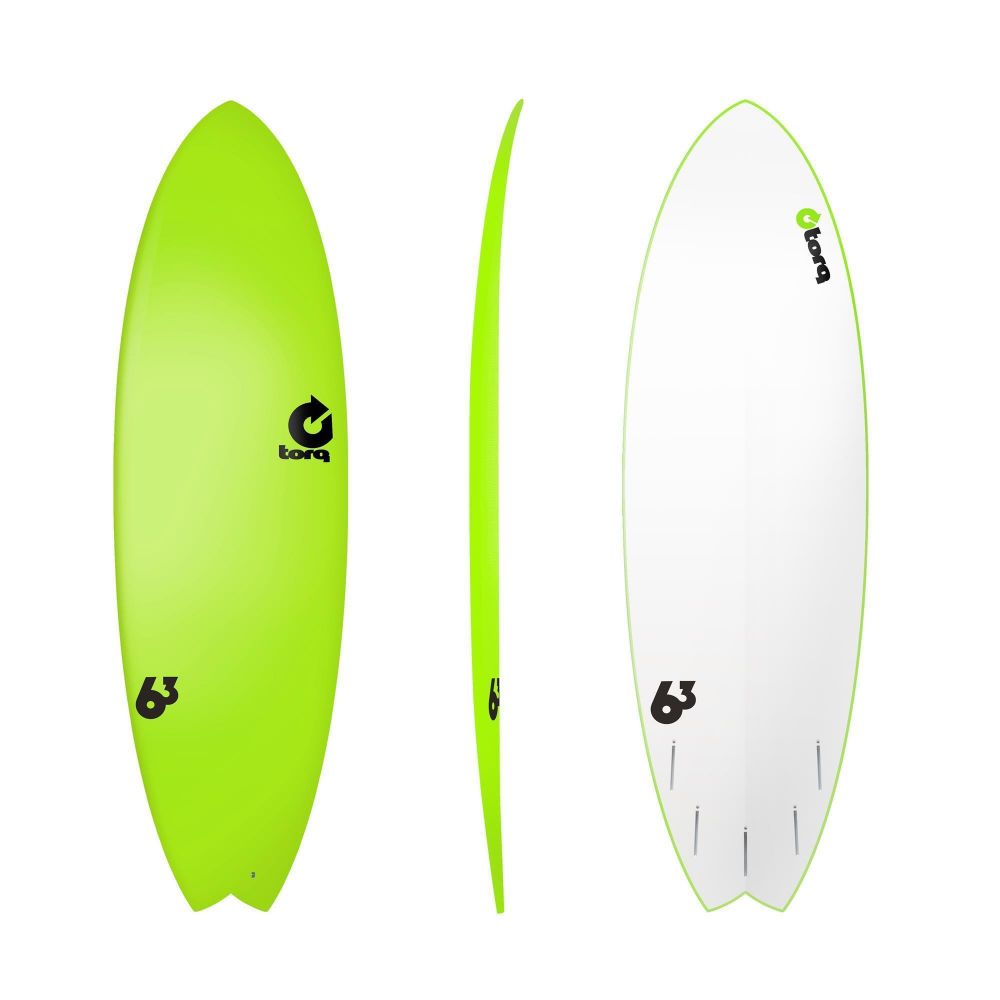 Surfboard TORQ Softboard 6.3 Fish Gr�n