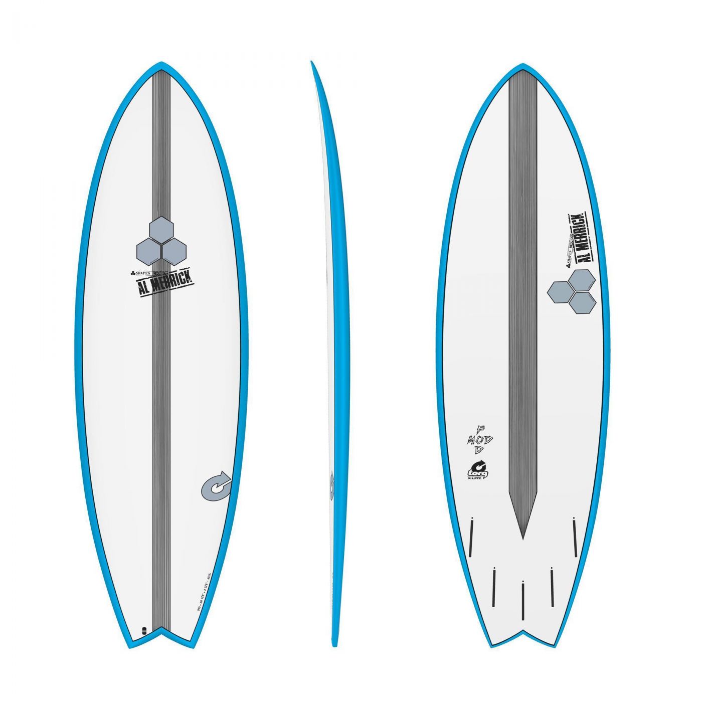 Surfboard CHANNEL ISLANDS X-lite Pod Mod 6.2 blau
