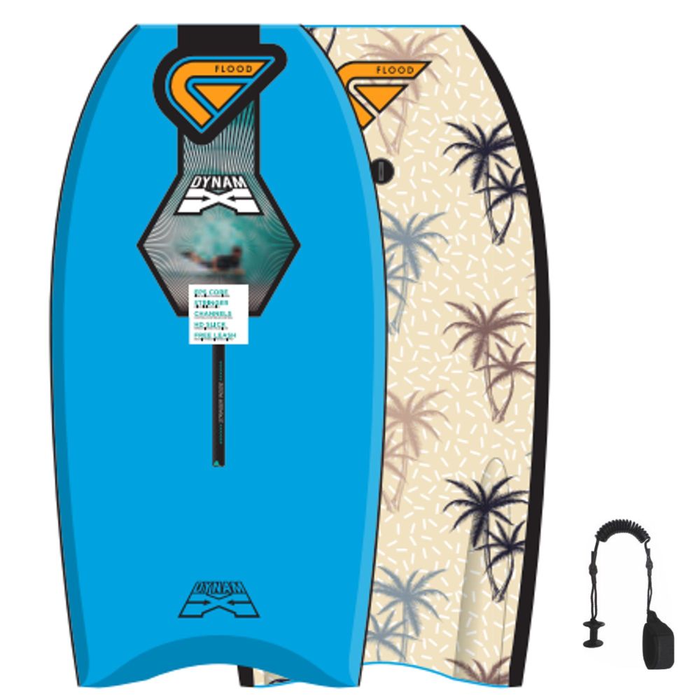 FLOOD Bodyboard Dynamx Stringer 41 Blau Palm