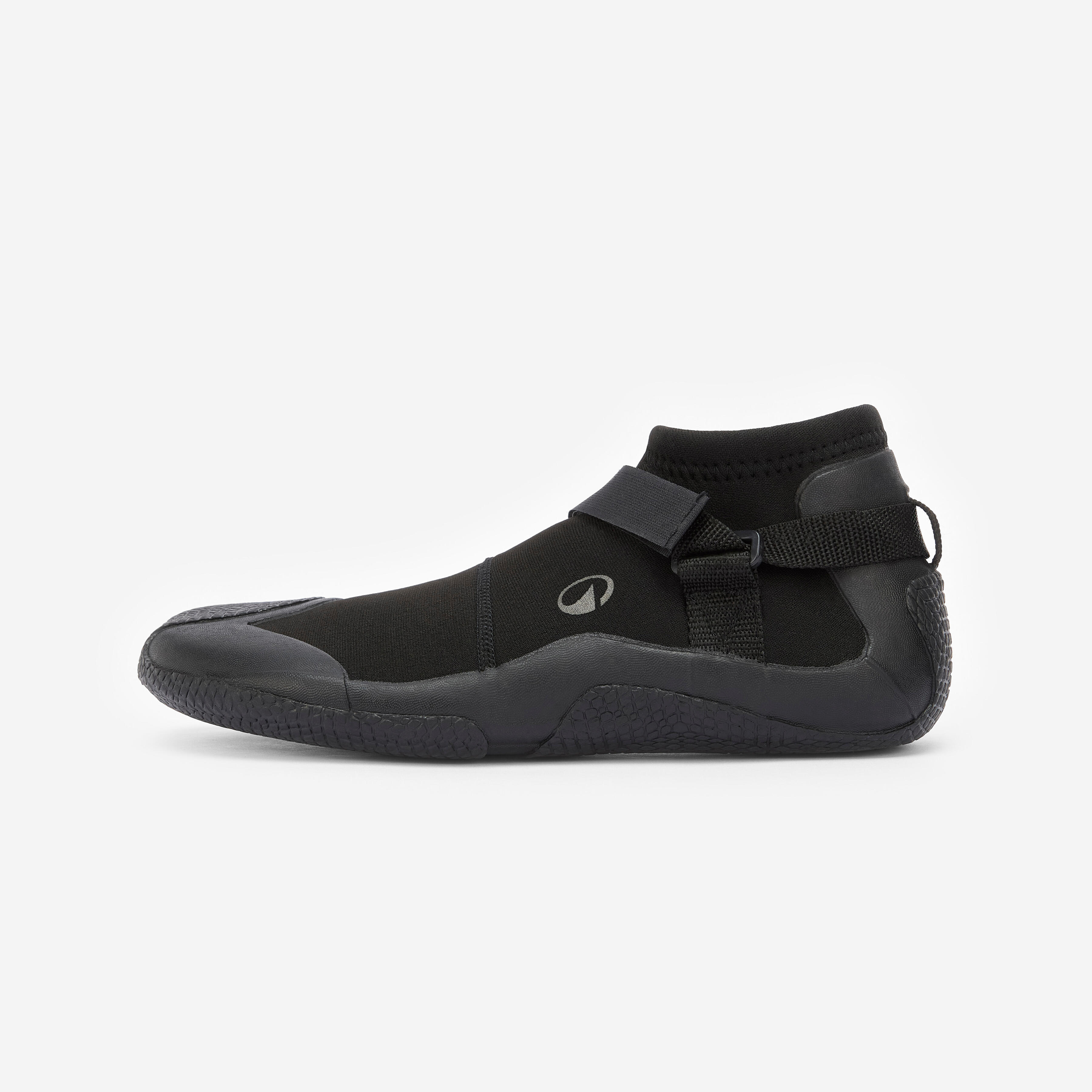 OLAIAN Surfschuhe niedrig Windsurfen 3 mm - 100 schwarz