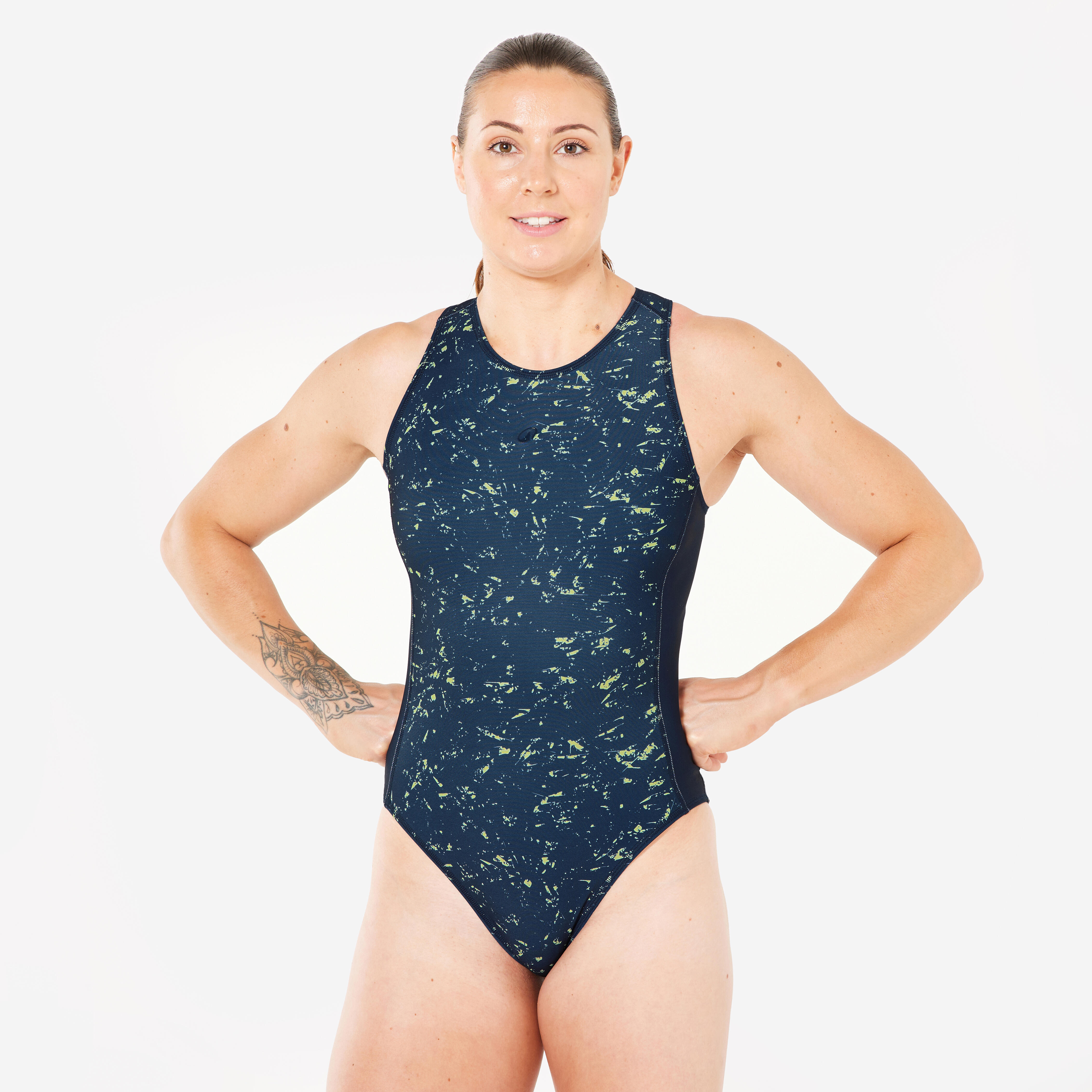 NABAIJI Badeanzug Wasserball Damen - All Sand dunkelblau