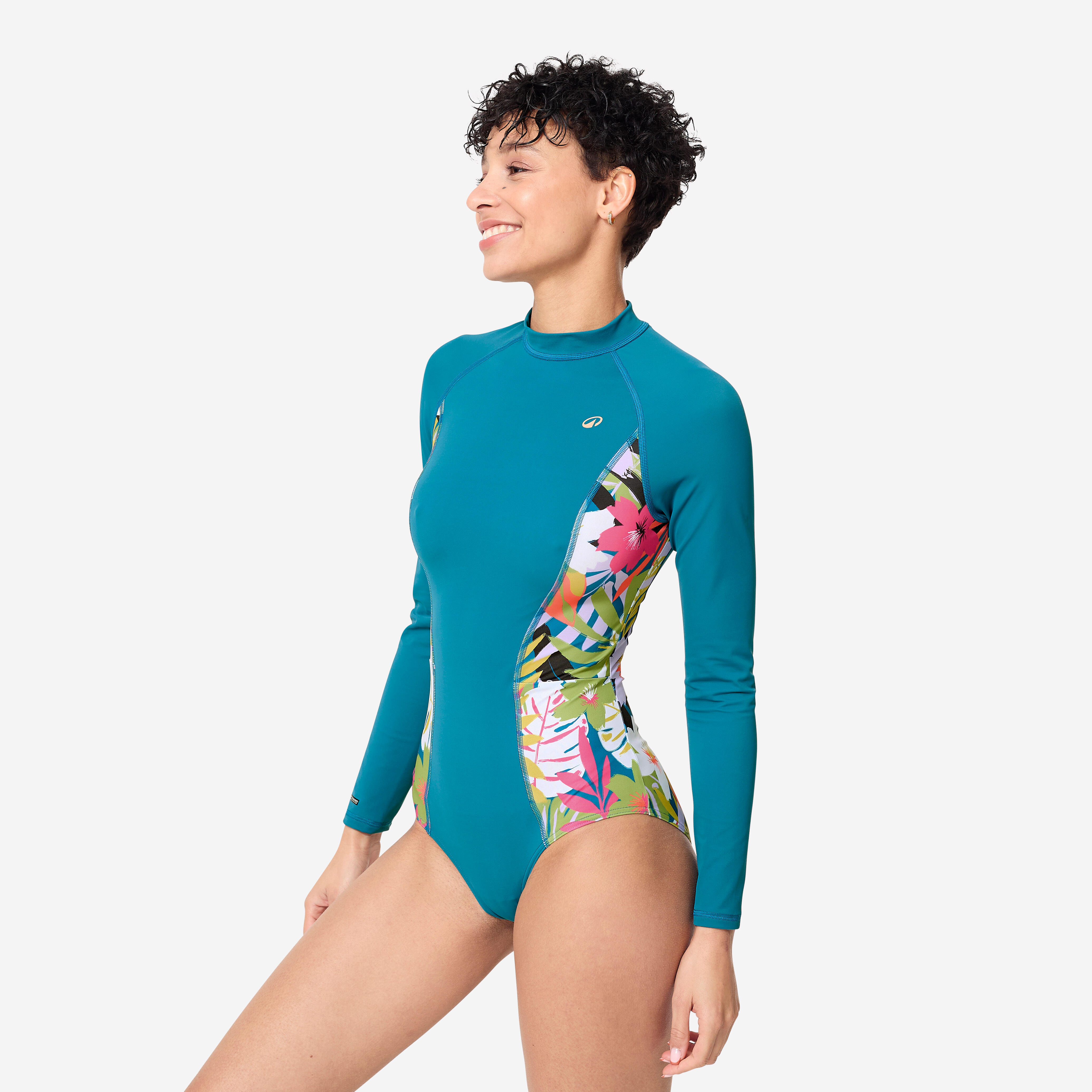 OLAIAN Badeanzug langarm Surfen Damen Dani blau DE 44 / FR 46