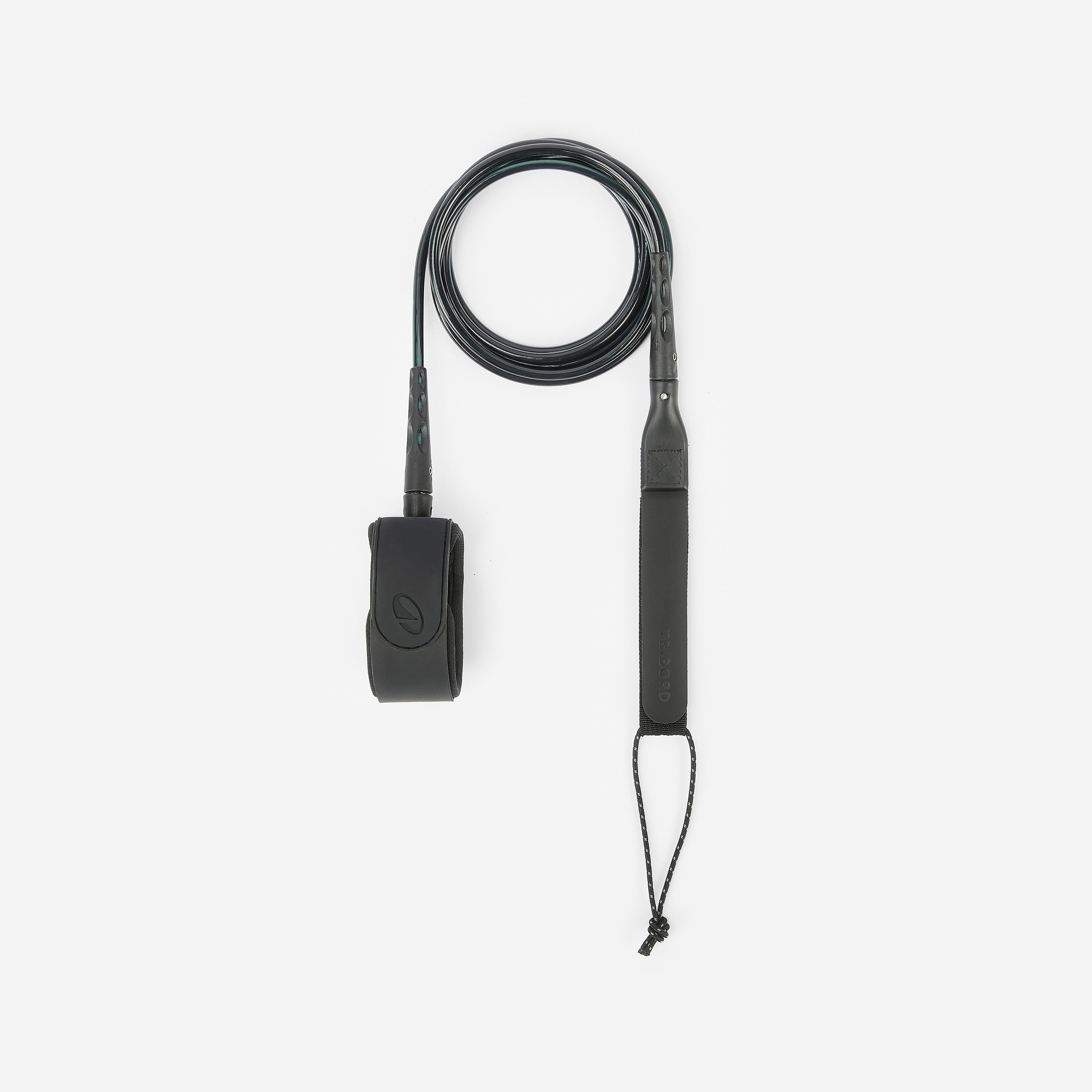 Decathlon Leash Surfen Shortboard 900 6' Durchmesser 6 mm schwarz