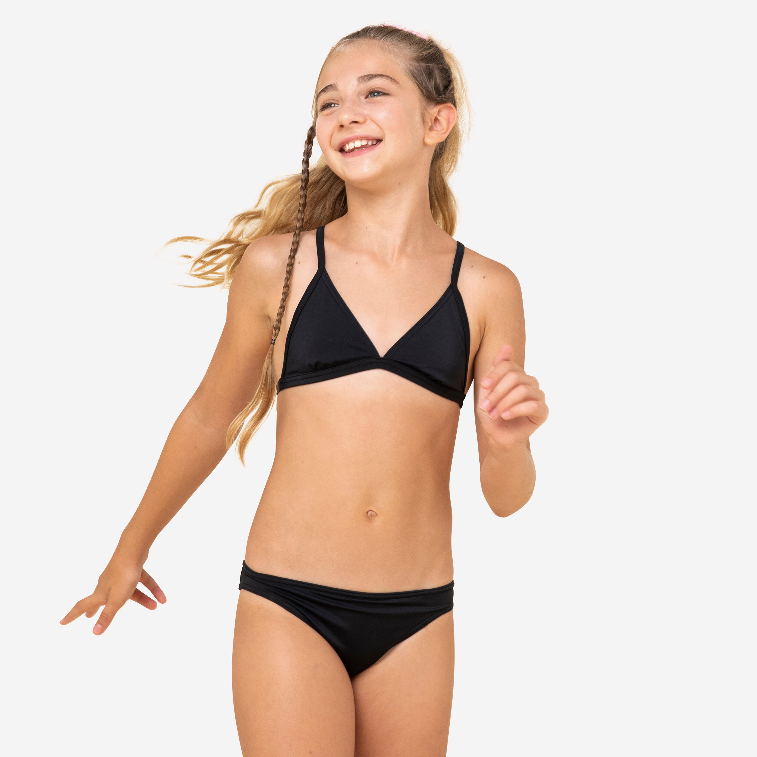OLAIAN Bikini-Set MÃ¤dchen 100 Tamara schwarz 131-140cm 8-9J