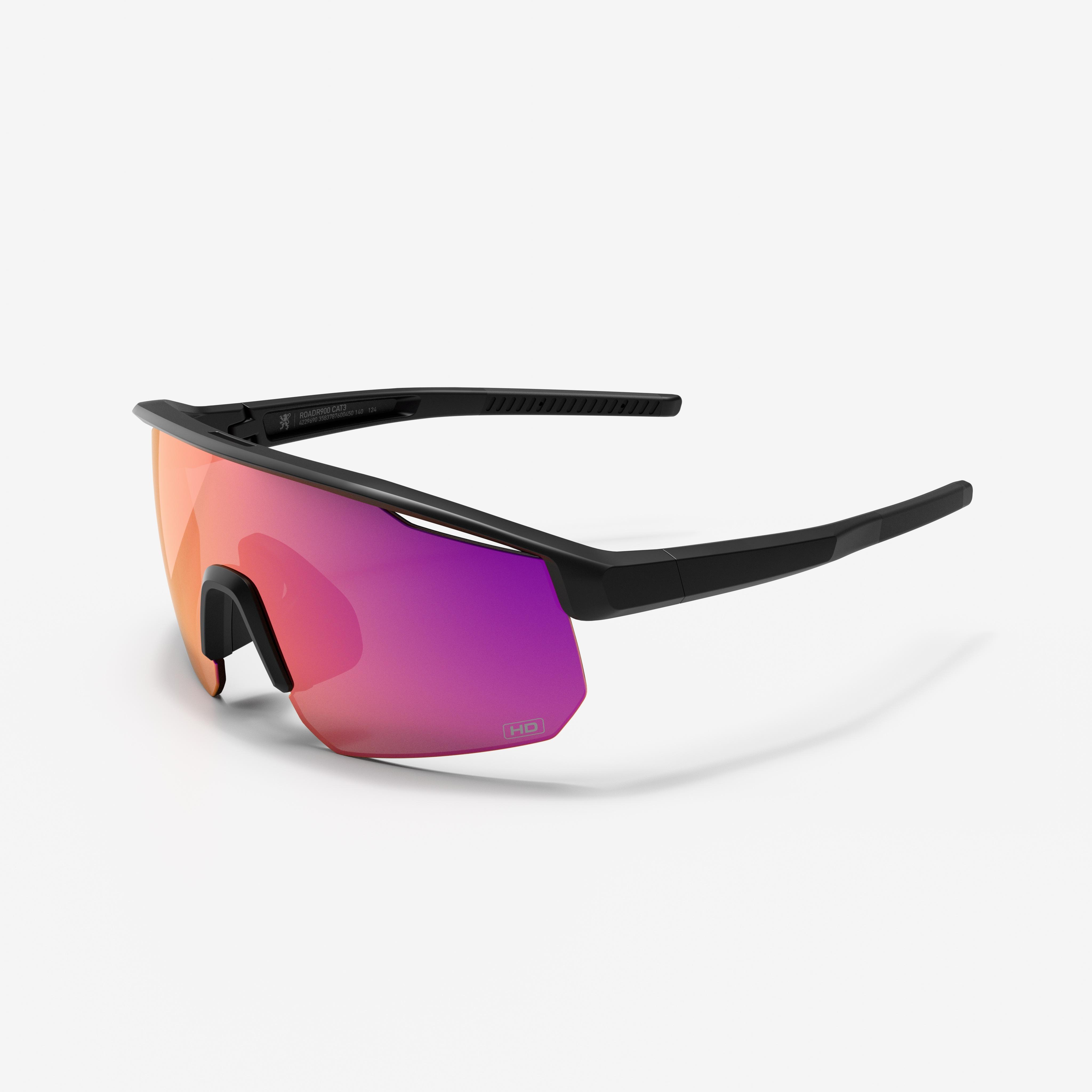 Decathlon Fahrradbrille Perf 500 Light HD Kat. 3 Damen/Herren schwarz