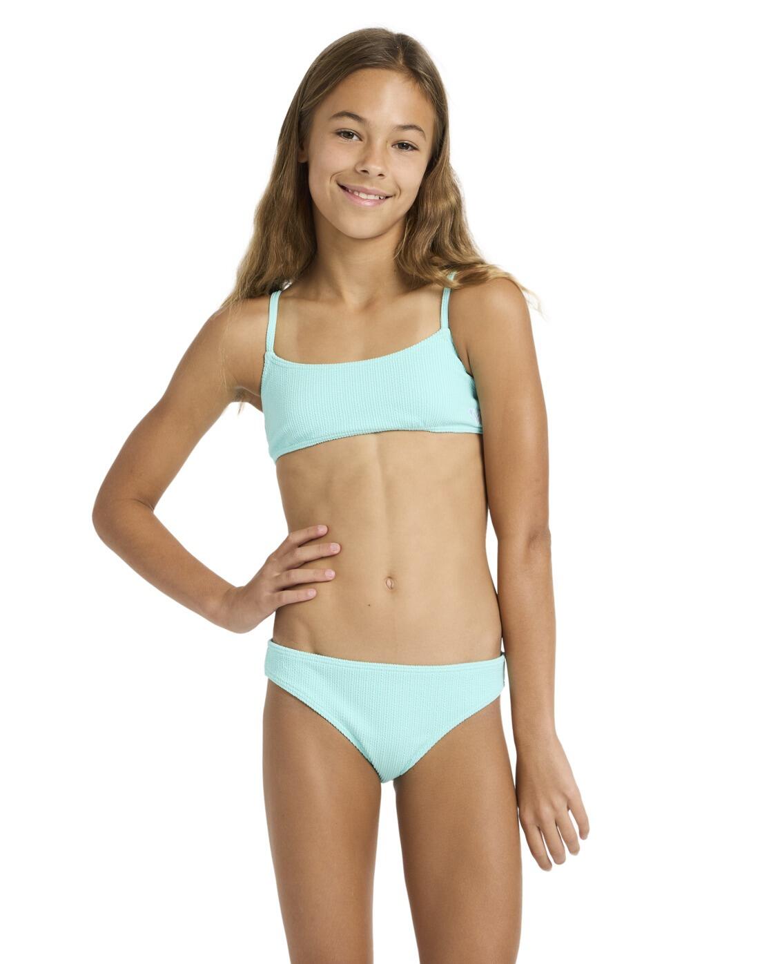 Roxy Zweiteiliges Bralette-Bikini-Set ARUBA Blau Mädchen 6-16