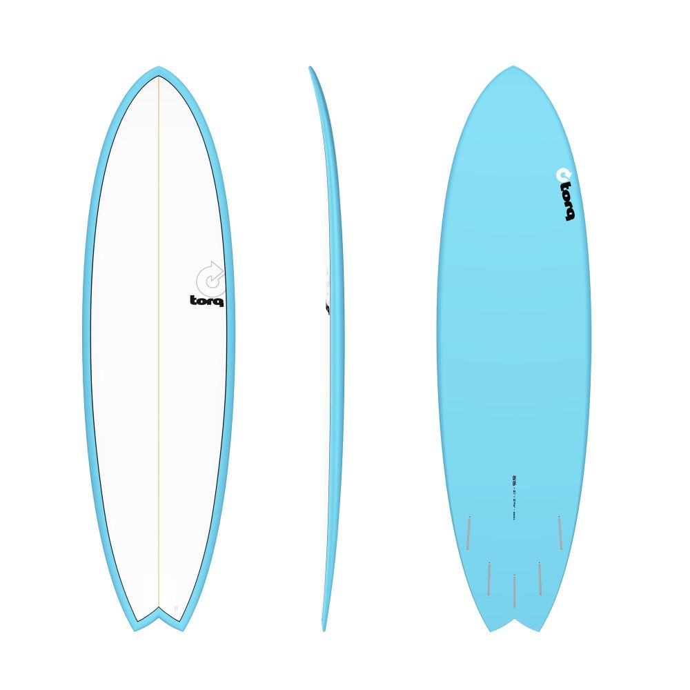 Surfboard TORQ Epoxy TET 6.6 MOD Fish Blue Pinl