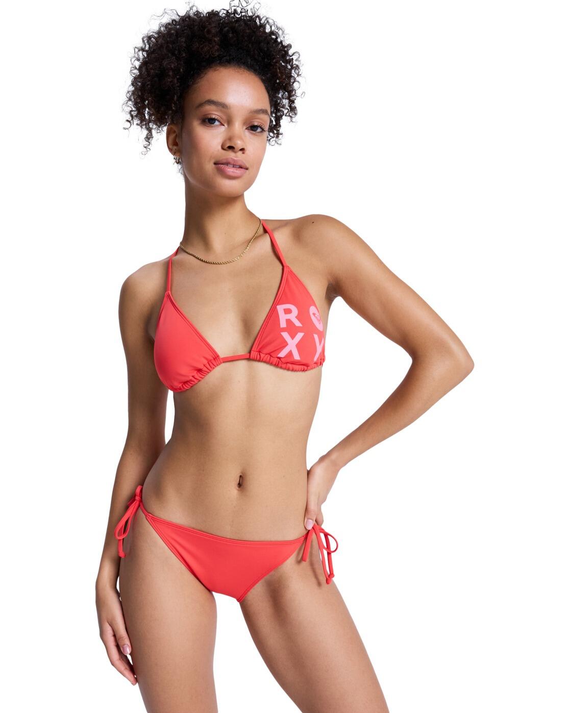 Roxy Tiki-Tri-Bikini-Set SOLID ESSENTIALS Rot Frauen