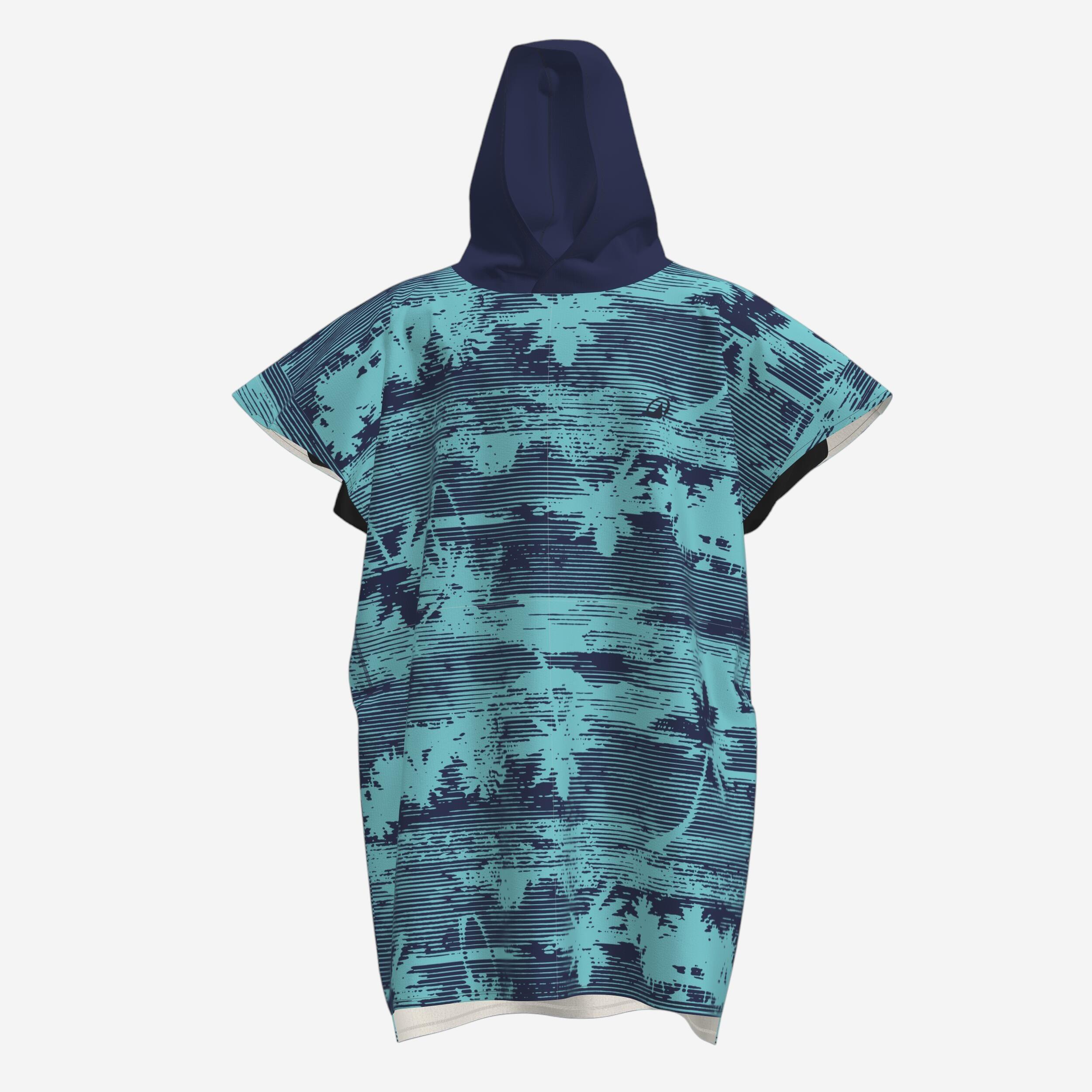 OLAIAN Surf-Poncho Kinder 550 View 135–160 cm blau