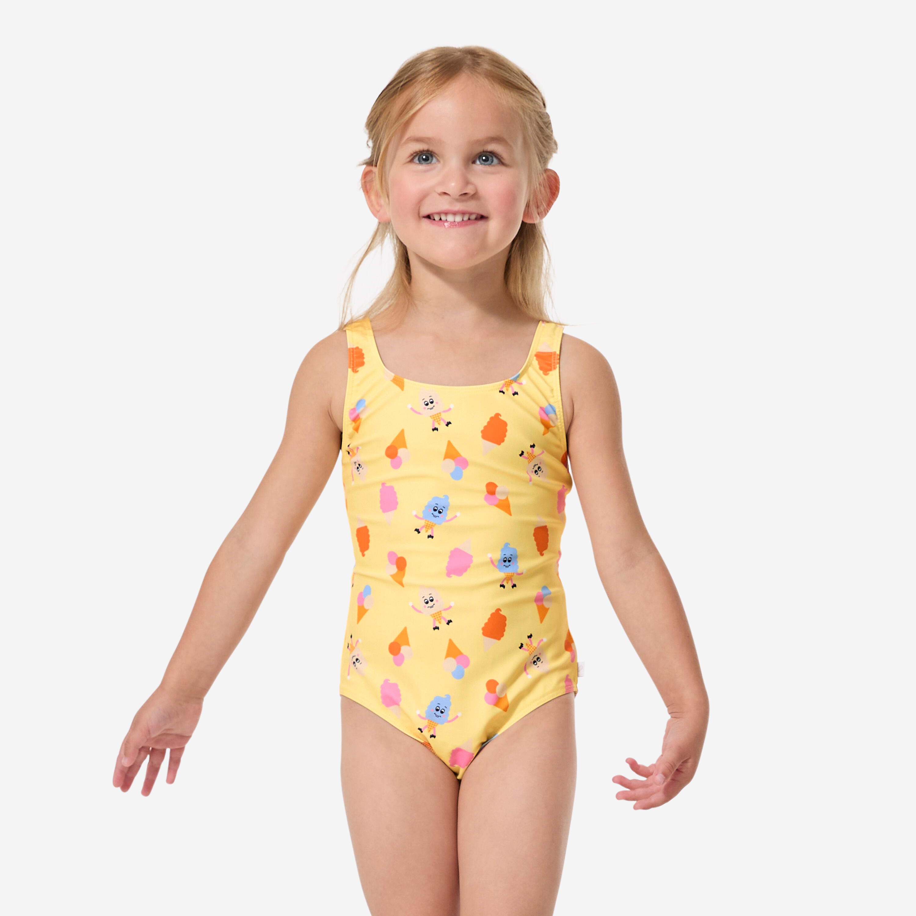 Decathlon Badeanzug Baby/Mädchen - Julia Eis gelb