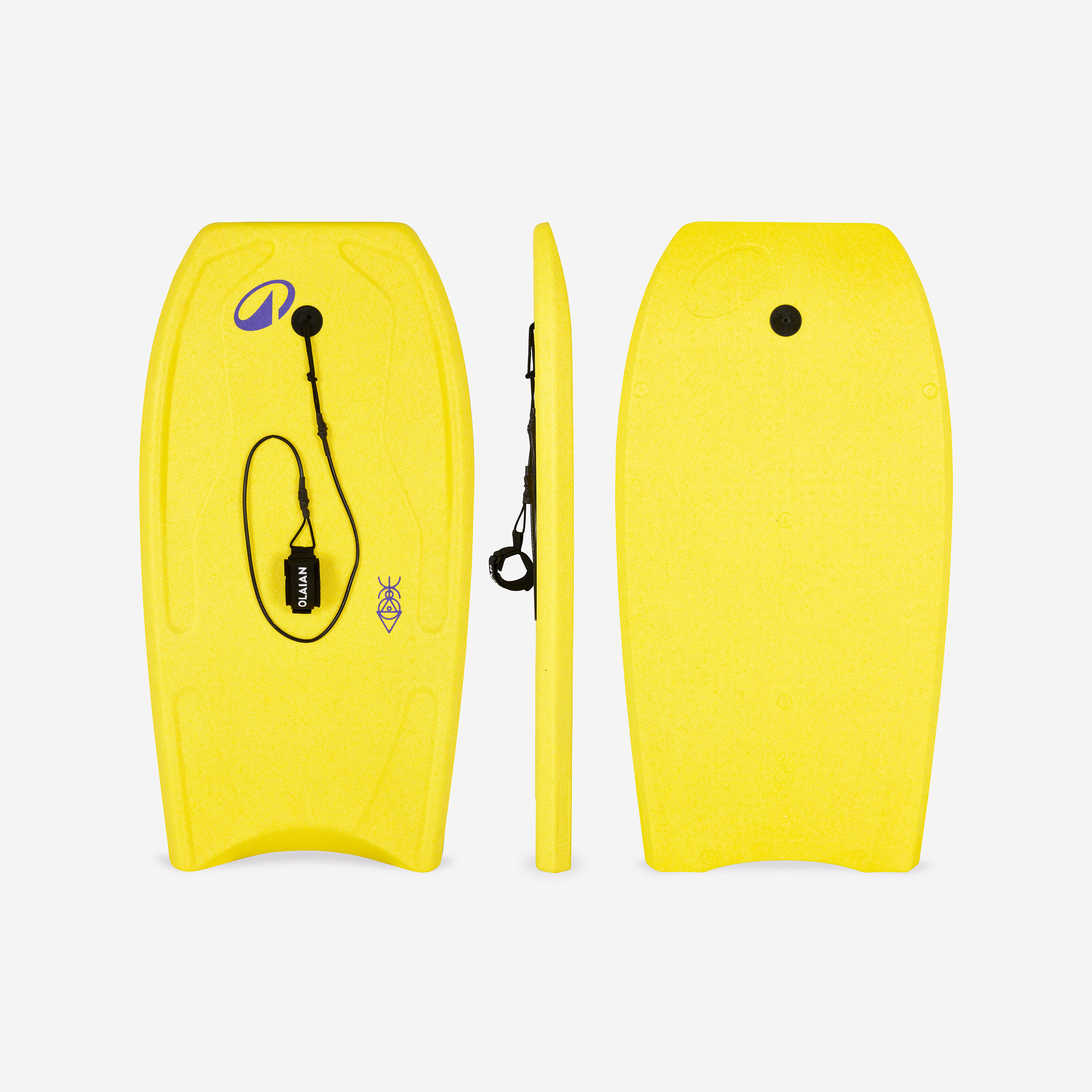 OLAIAN Bodyboard Einsteiger Monomaterial vorgeformt 100 gelb