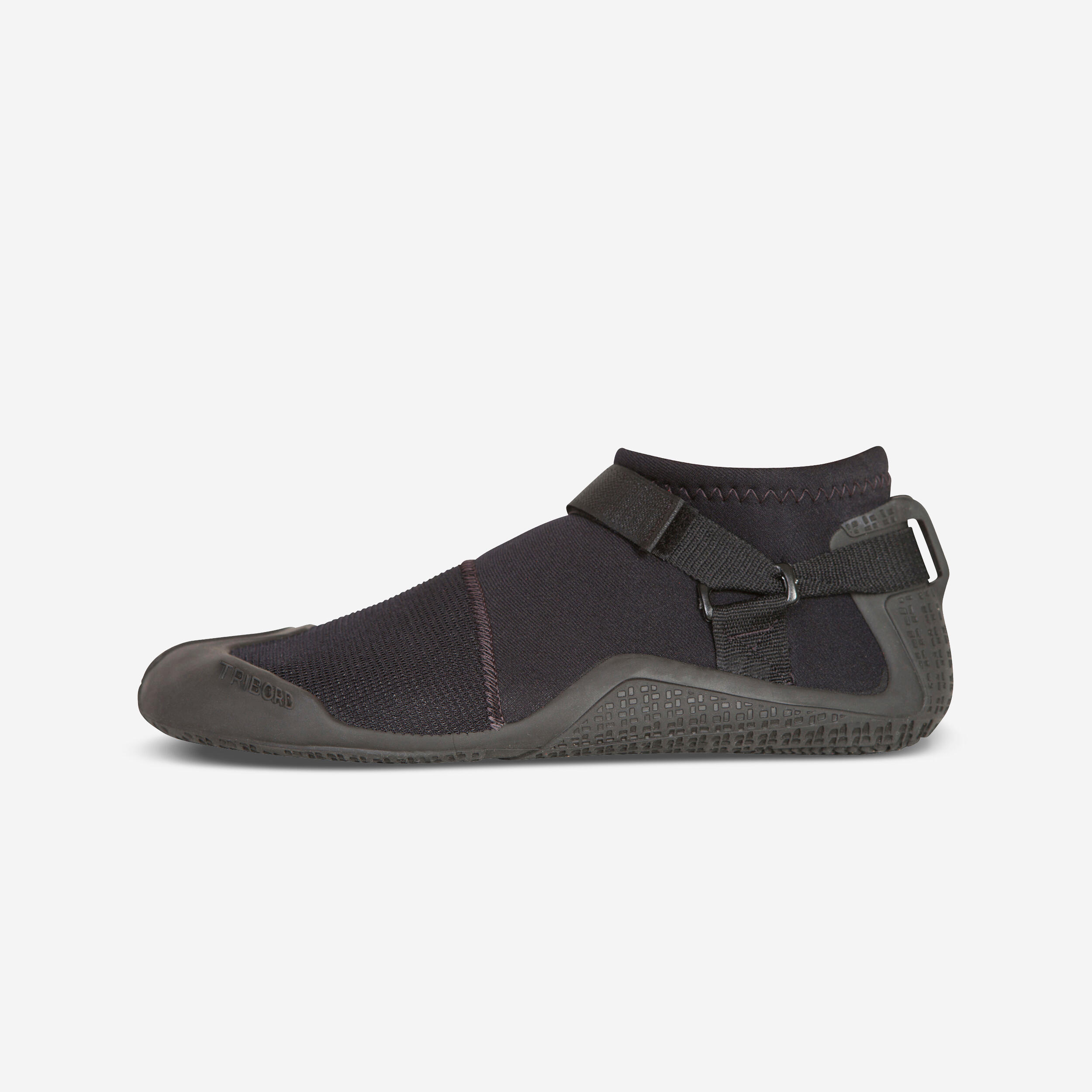 Decathlon Neoprenschuhe Surfen/Windsurfen 3 mm schwarz