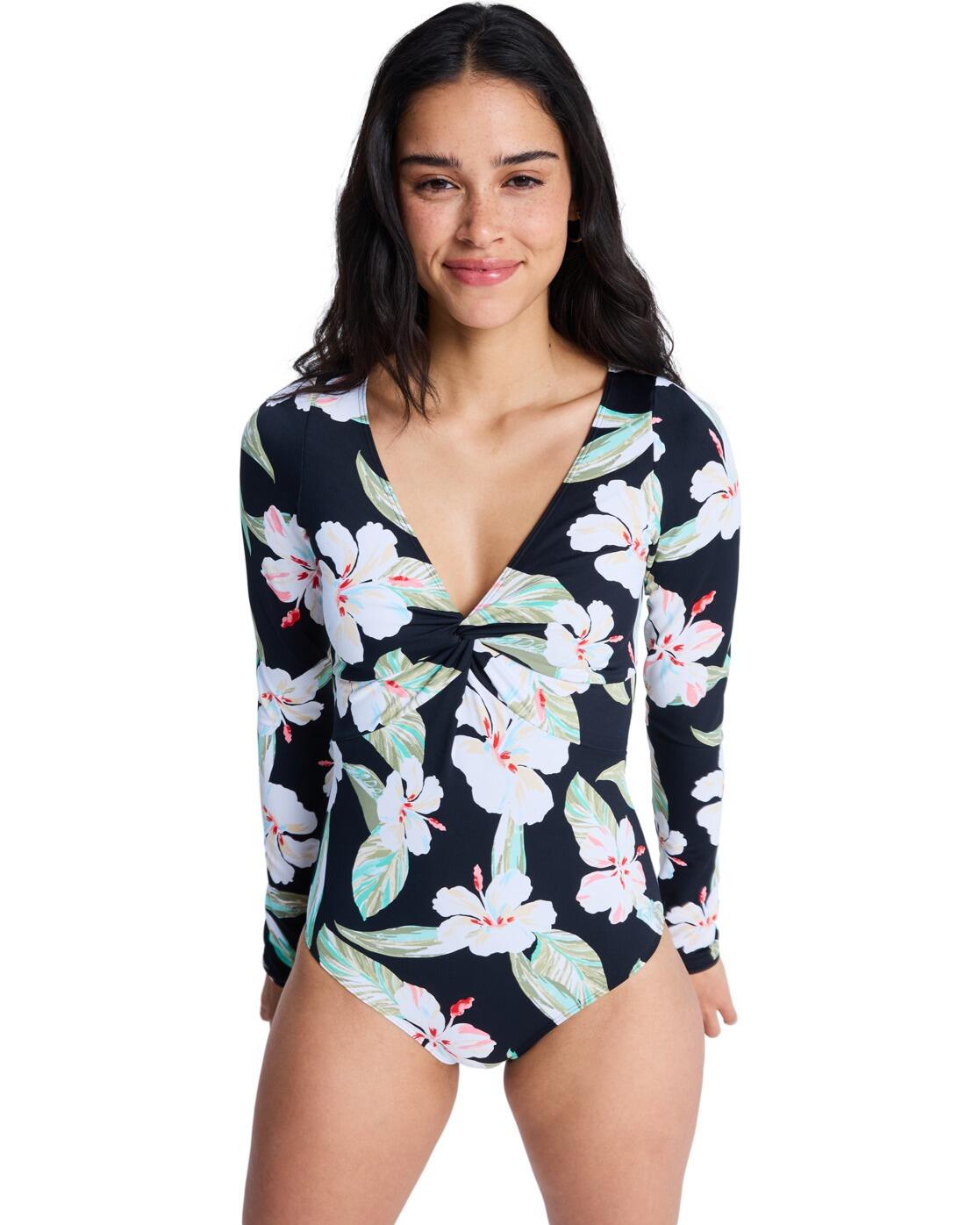 Roxy Langärmliger Badeanzug BEACH CLASSIC Schwarz Frauen