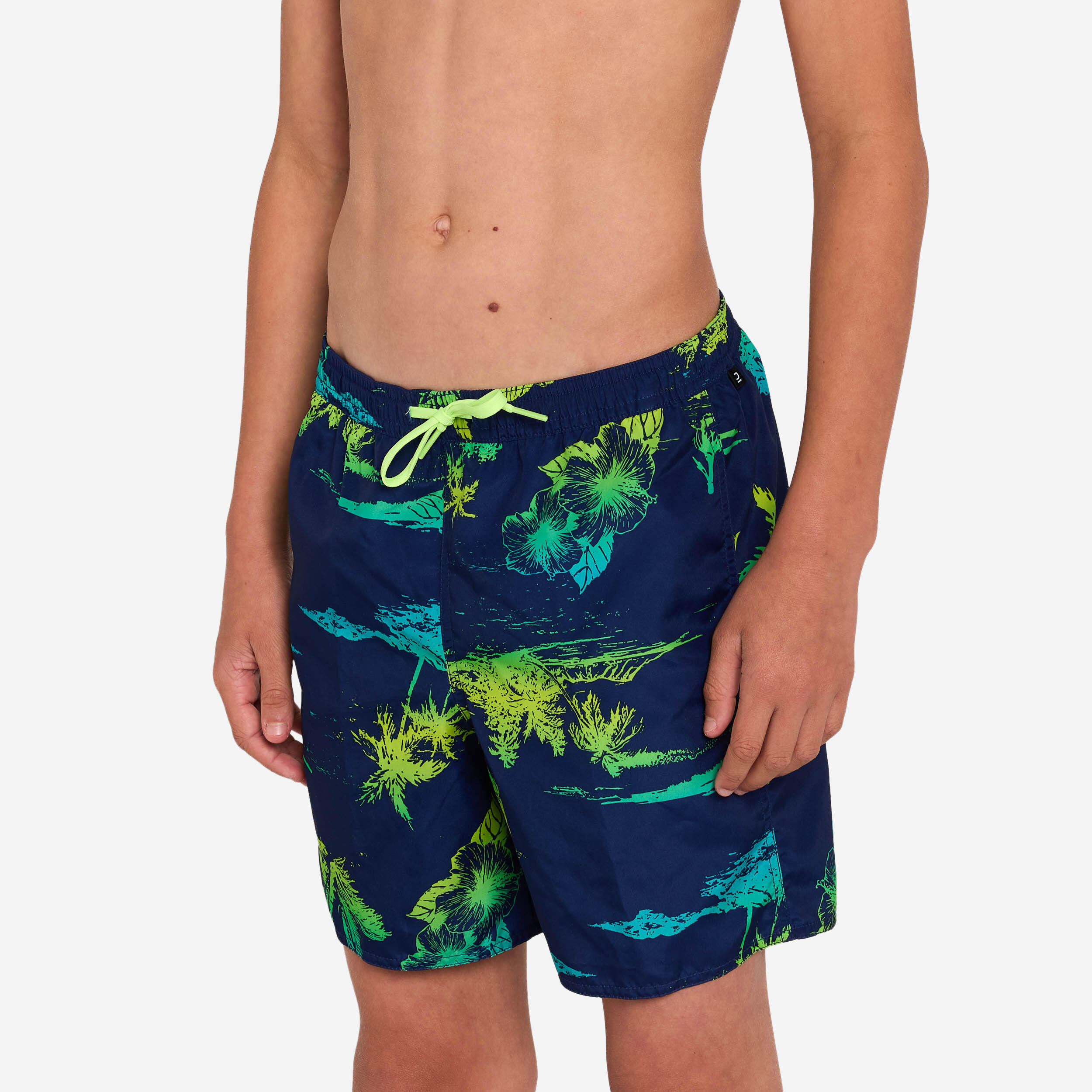 OLAIAN Boardshorts Surfen Jungen mit Taschen 100 Stories dunkelblau