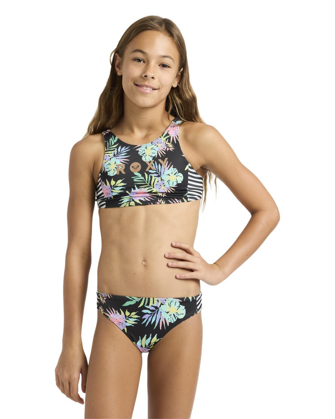 Roxy Crop-Bikini-Set ROXY ACTIVE Rosa Mädchen 6-16