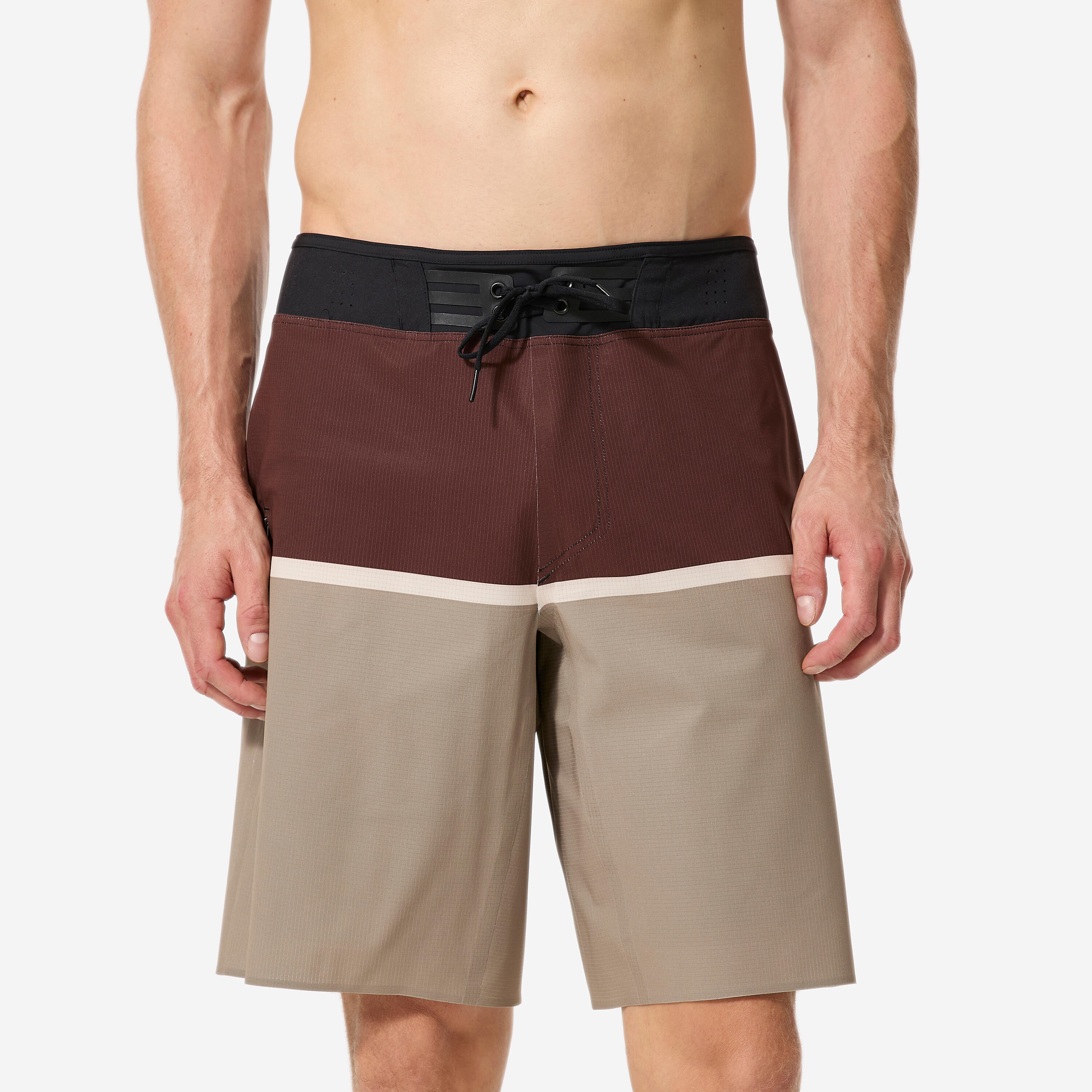 Decathlon Boardshorts Herren lang 900 Super Dude 20'' zweifarbig