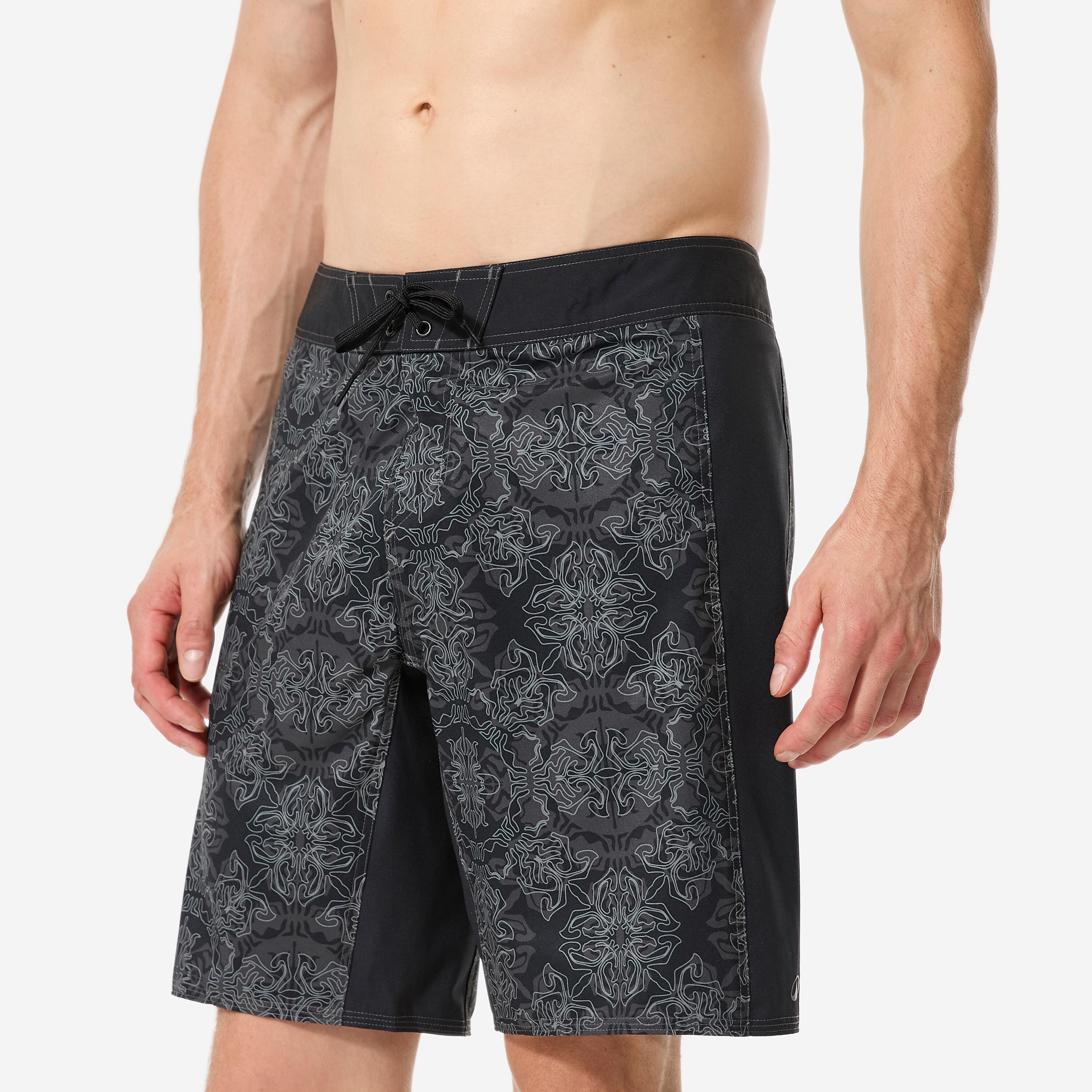 Decathlon Boardshorts Herren lang 500 Arch Scarabia 19'' grau