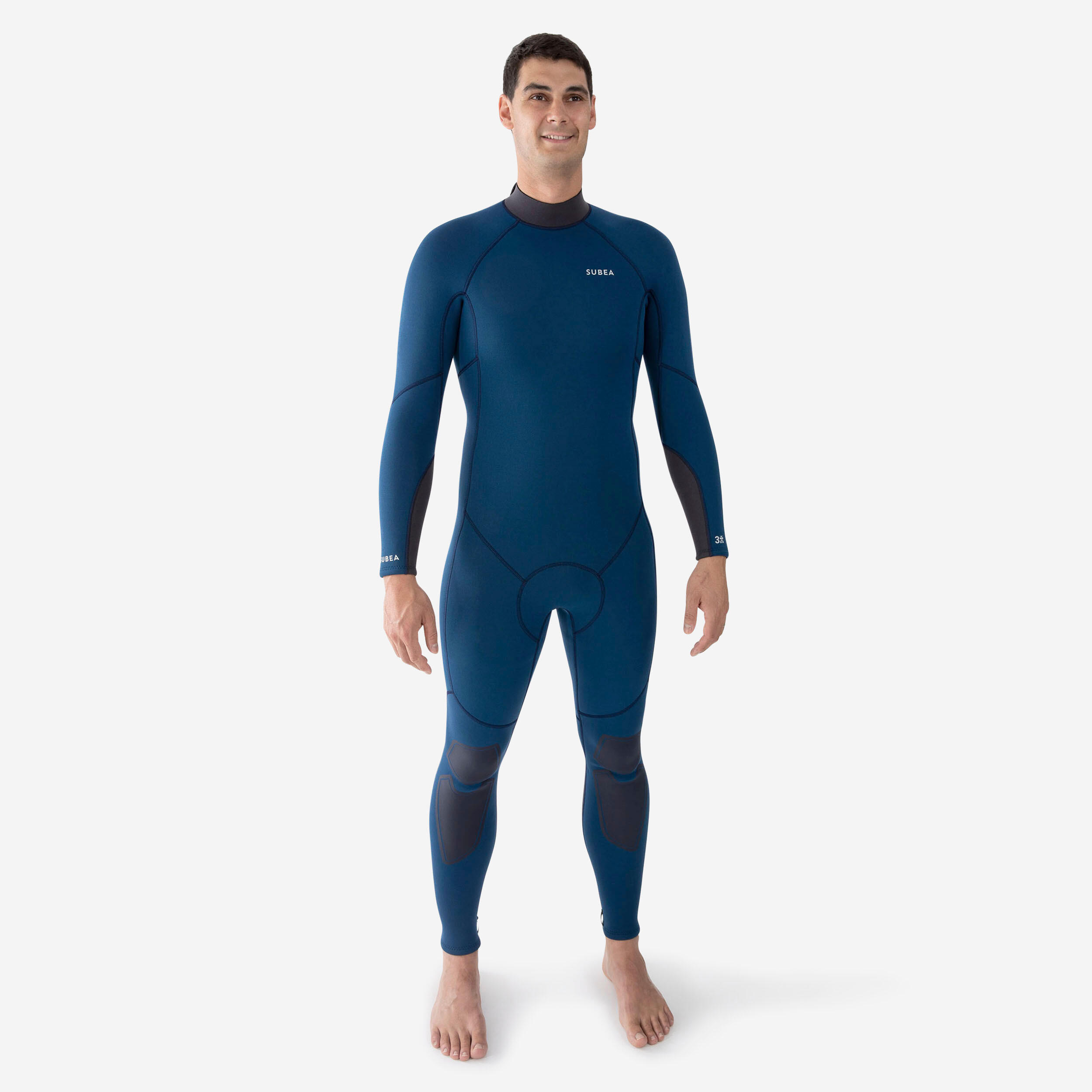Decathlon Neoprenanzug Tauchen Herren 500 3 mm blau/türkis