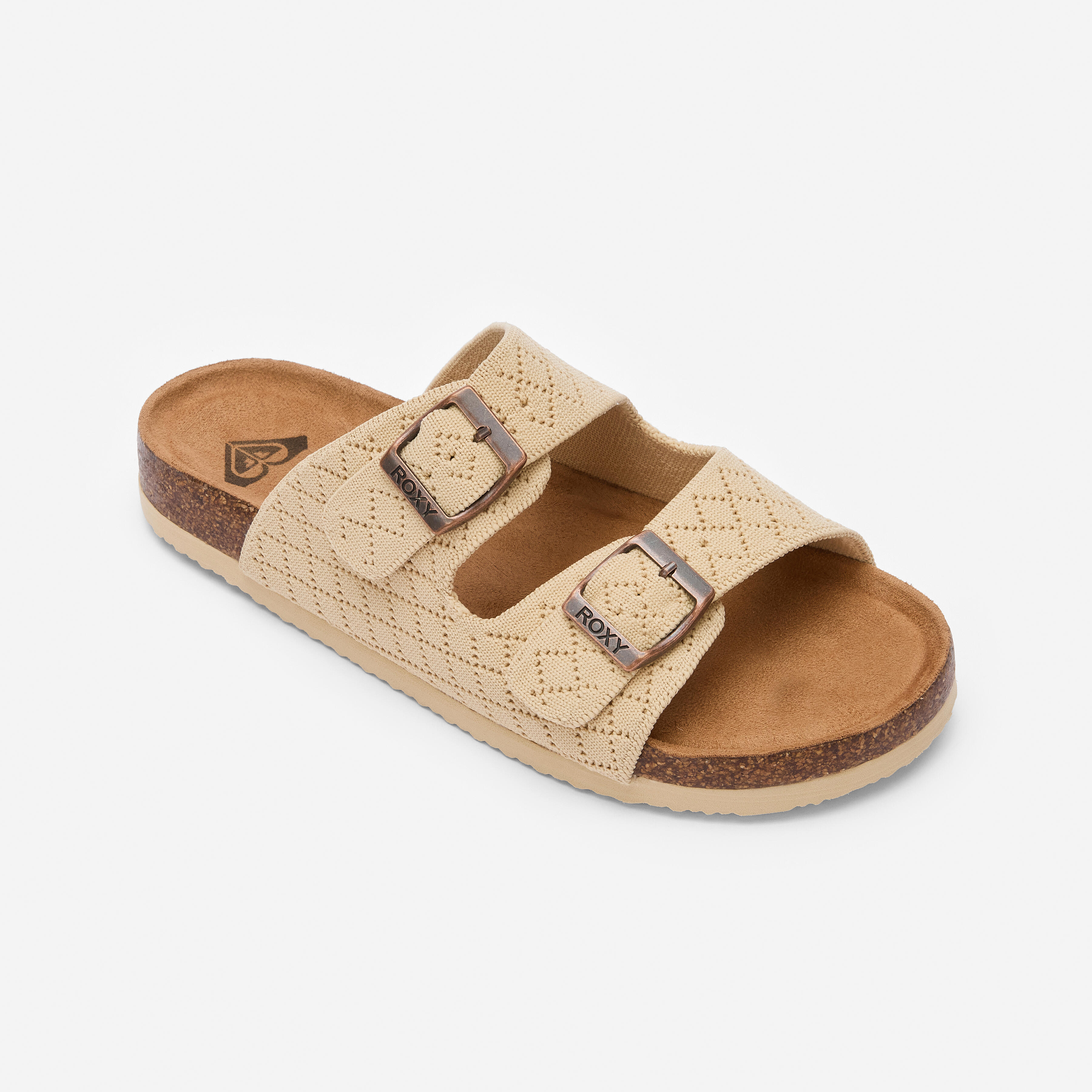 Roxy Sandalen Damen Doppelriemen Manou beige
