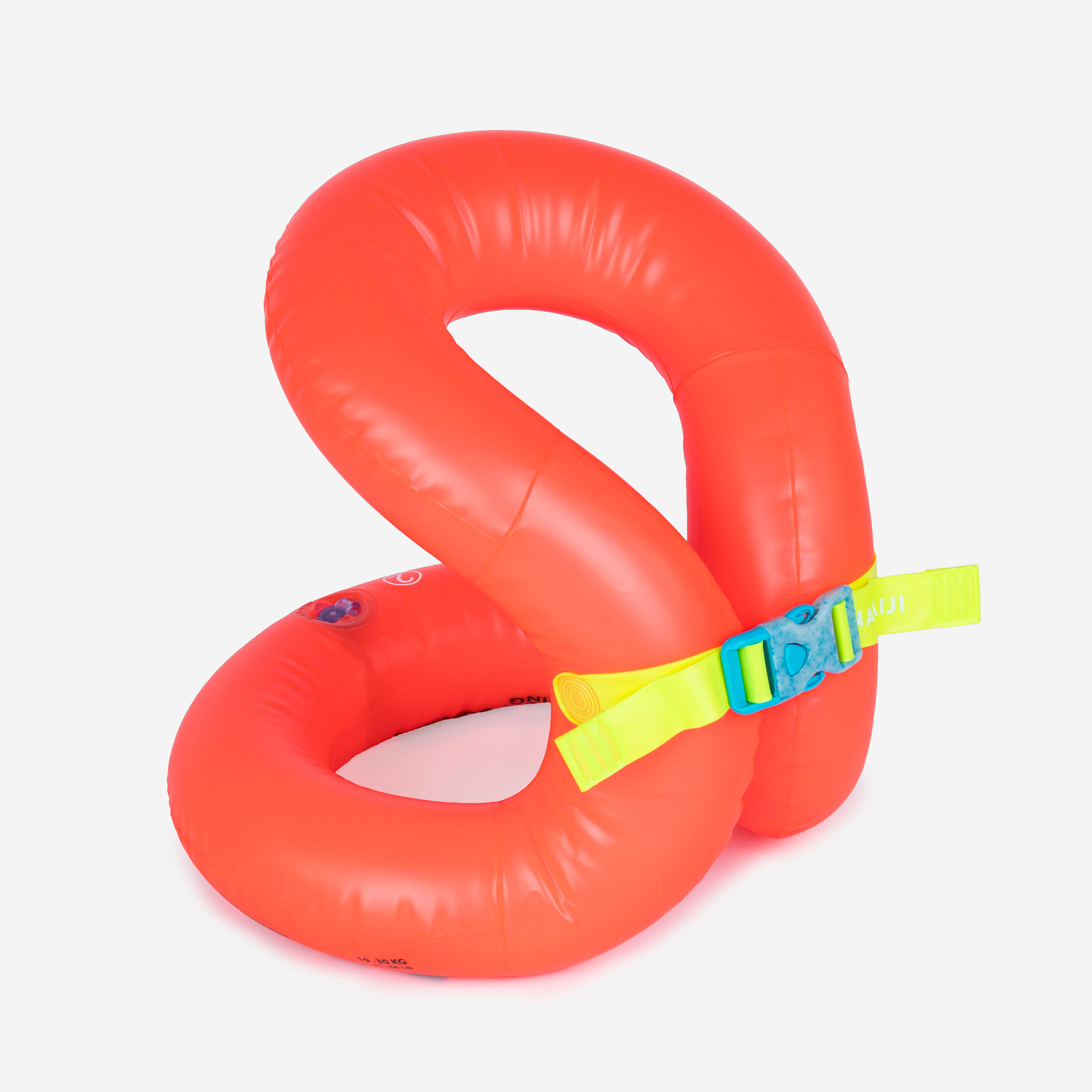 NABAIJI Nacken-Schwimmweste aufblasbar Kinder 19–30 kg orange