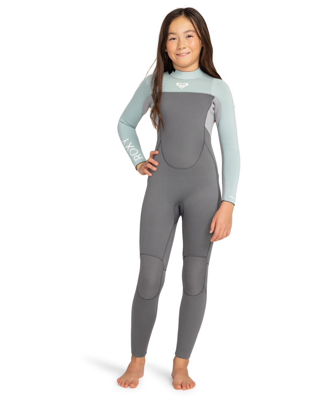 Roxy GBS-Neoprenanzug mit Back-Zip 4/3MM PROLOGUE Grün Mädchen 8 - 16