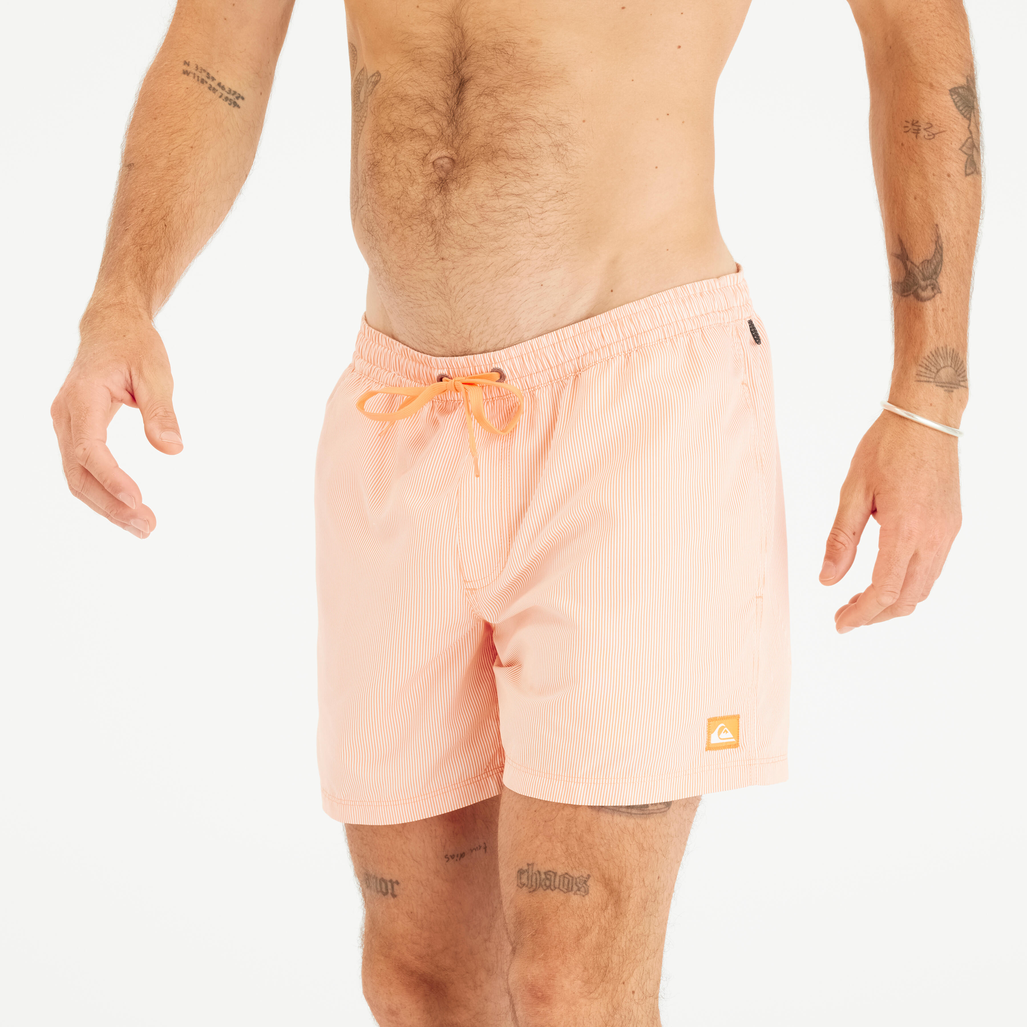 Quiksilver Boardshorts Surfen Herren kurz 15' Quicksilver Volley Deluxe orange gestreift