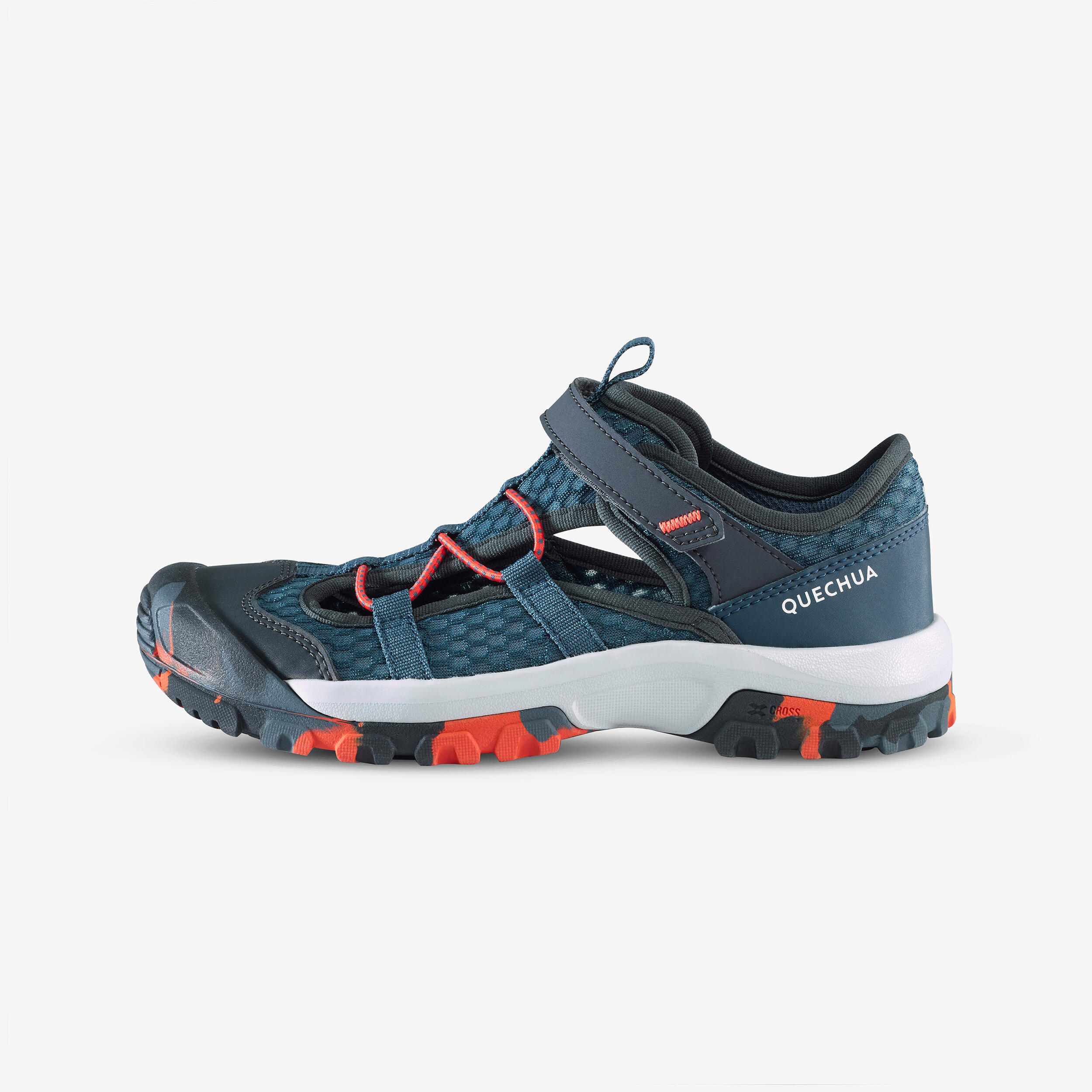 QUECHUA Trekkingsandalen Kinder Gr. 28–39 leicht mit Klettverschluss - MH900 blau