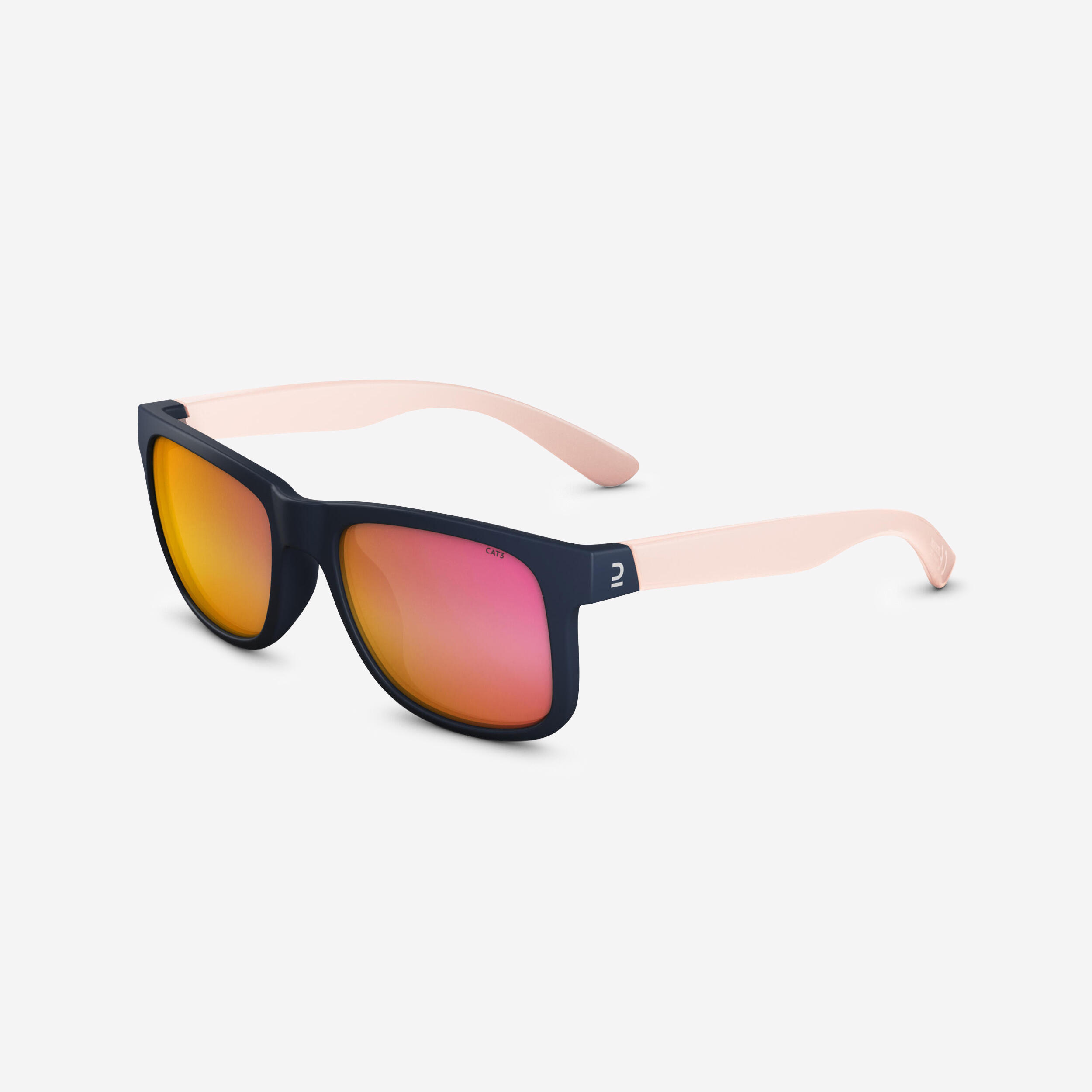 Decathlon Sonnenbrille Wandern MH T140 Kinder ab 10 Jahren Kategorie 3 blau/rosa