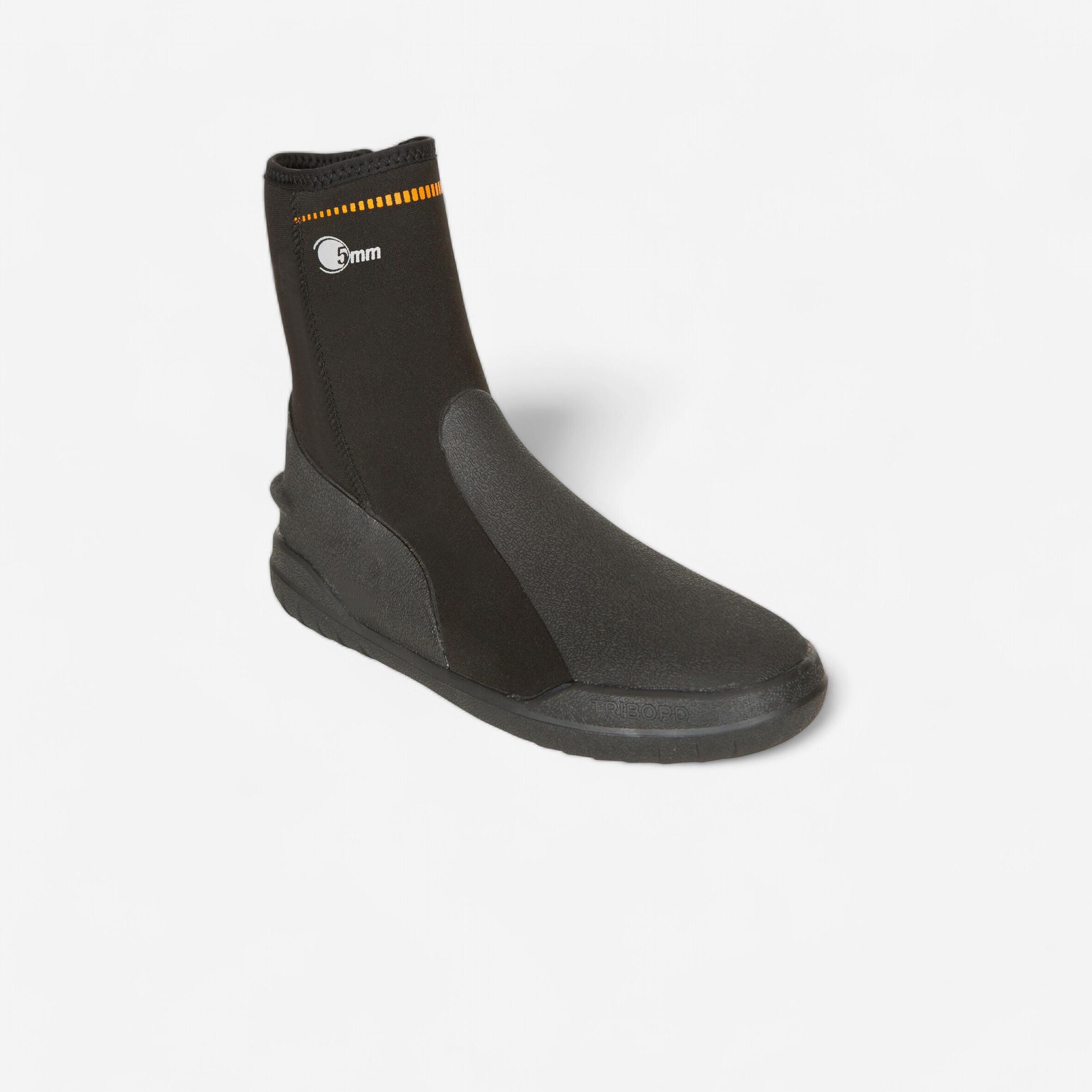 Decathlon Neoprenschuhe Tauchen 5 mm schwarz