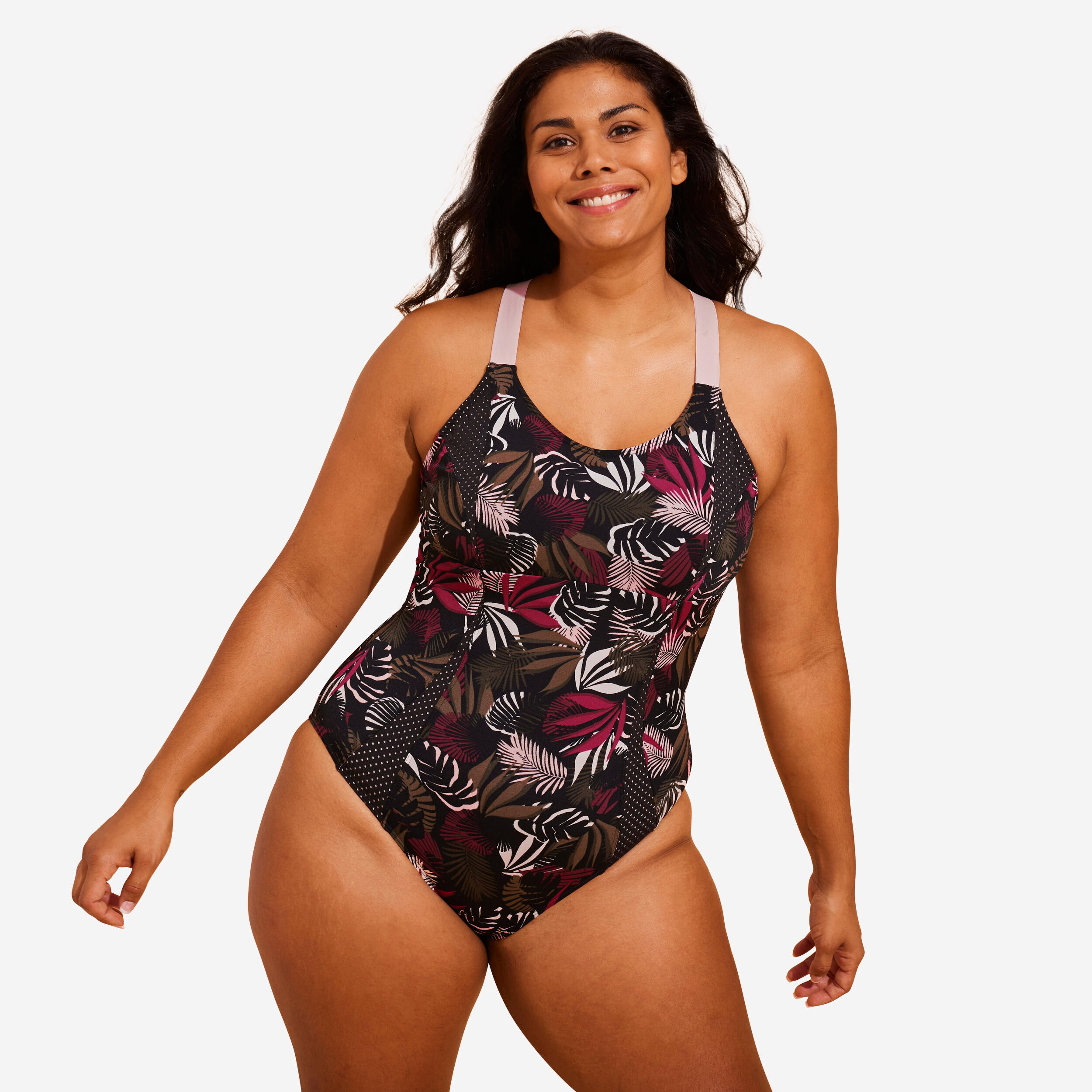 NABAIJI Badeanzug Aquagym Aquabiking Damen - Elea Saf kaki
