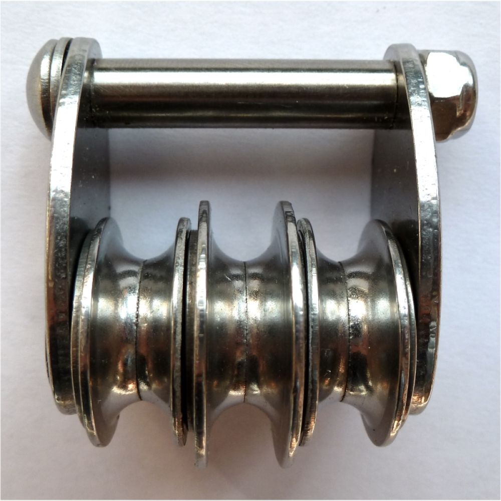 Tack Pulley - 3fach Trimmblock - Schraubbar