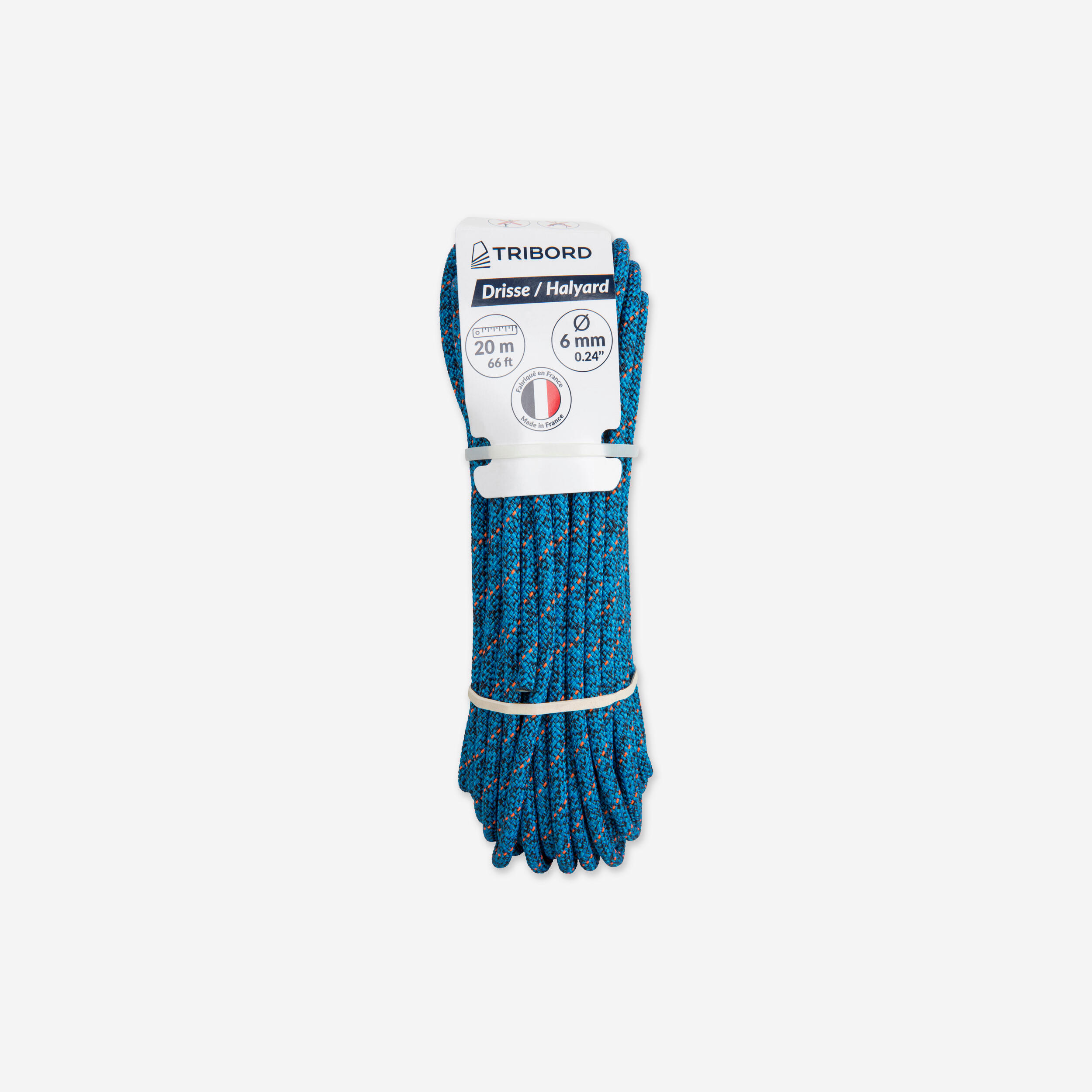 Decathlon Tauwerk Fall 6 mm × 20 m blau/orange
