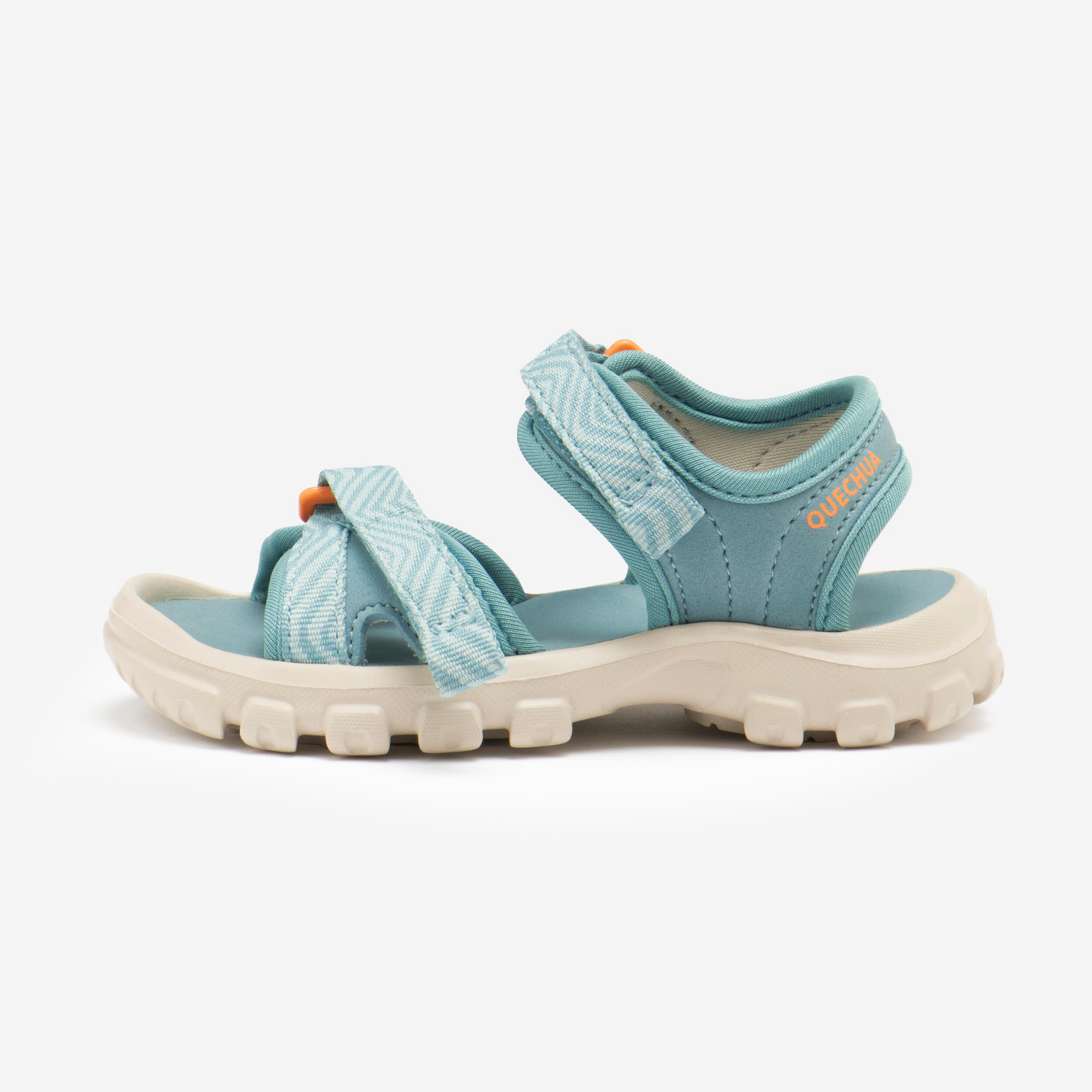 QUECHUA Sandalen Kinder Gr. 24–31 Klettverschluss Wandern - NH100 bleu