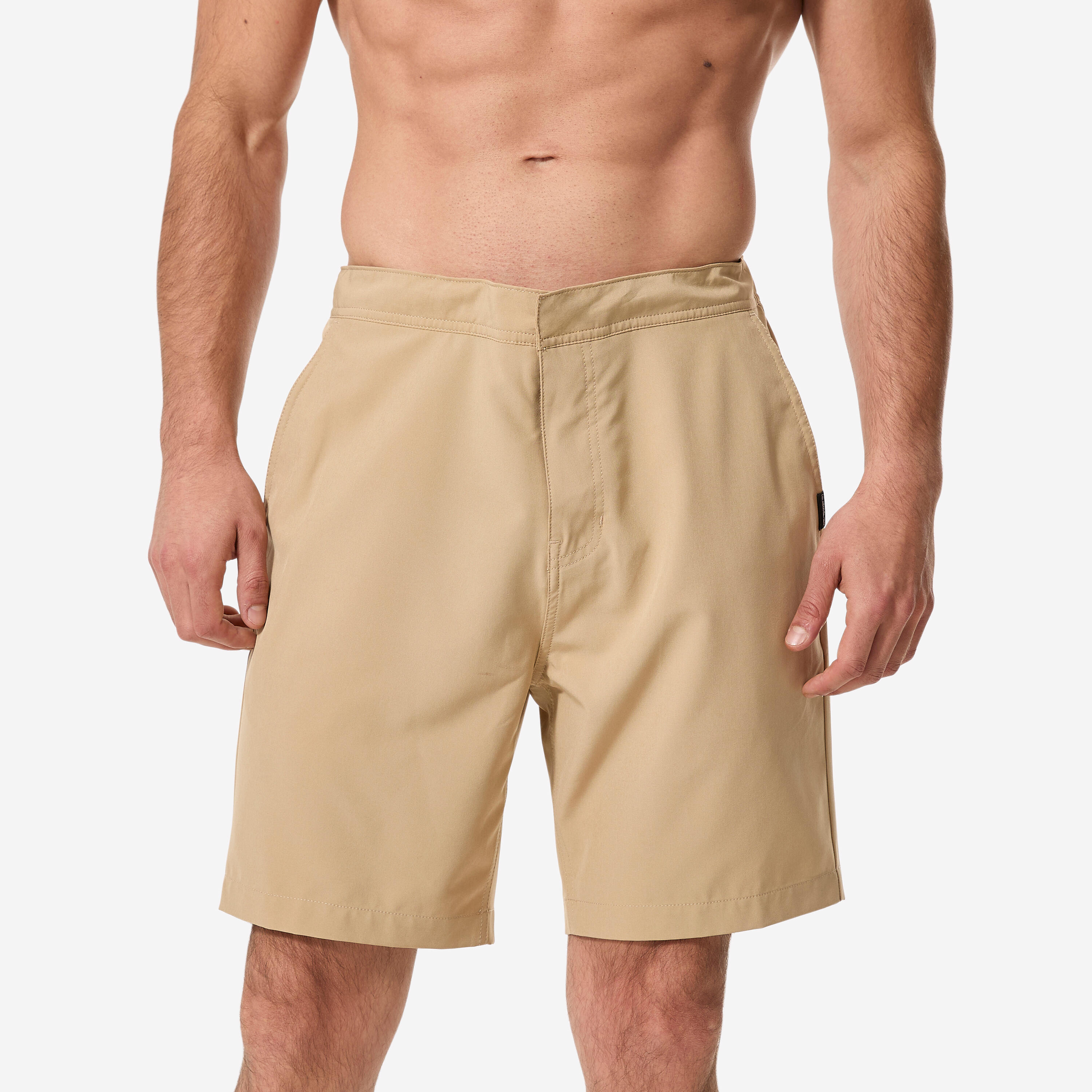 Quiksilver Boardshorts lang teilelastischer Bund Quiksilver Amphibian 19'' beige