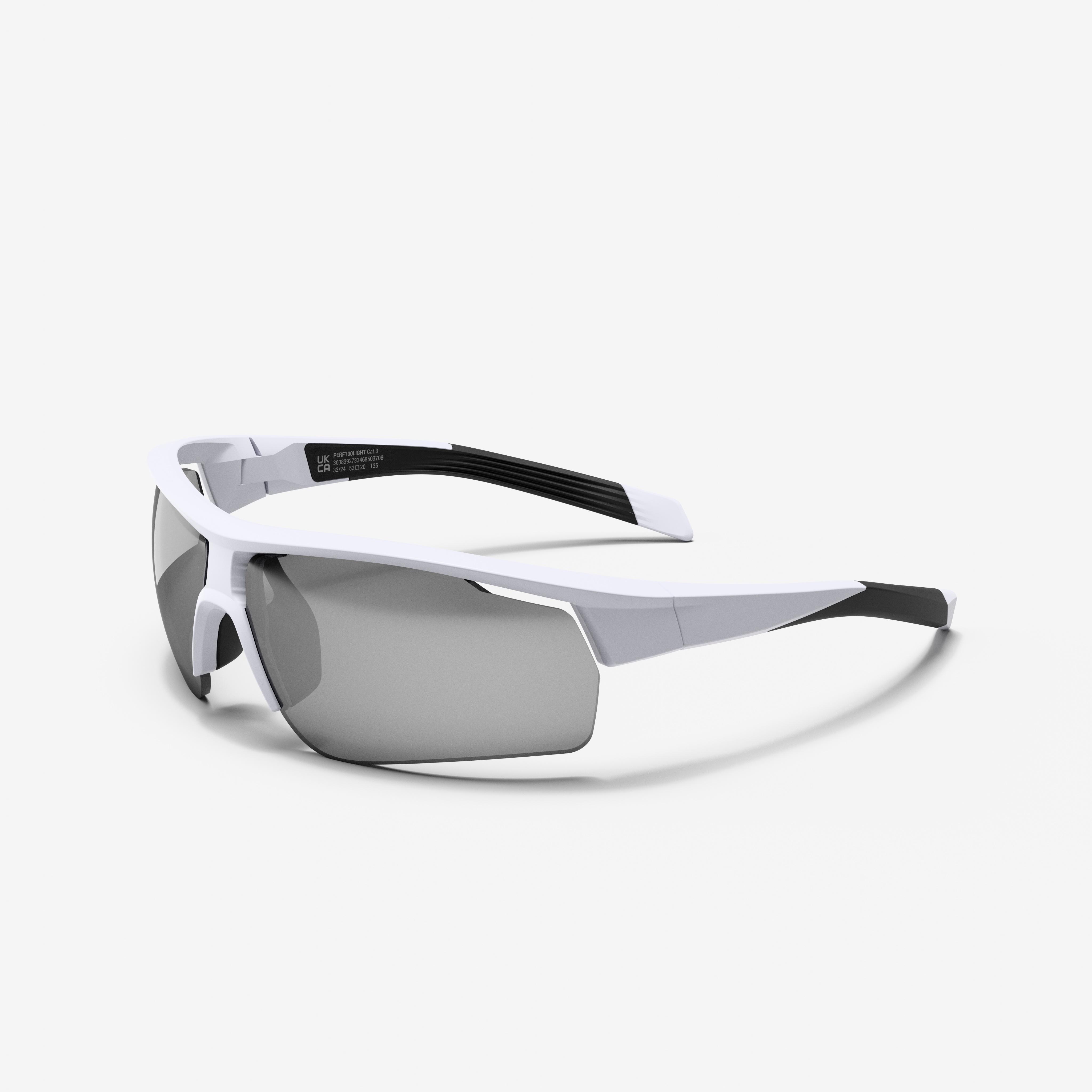 Decathlon Fahrradbrille Perf 100 Light weiß